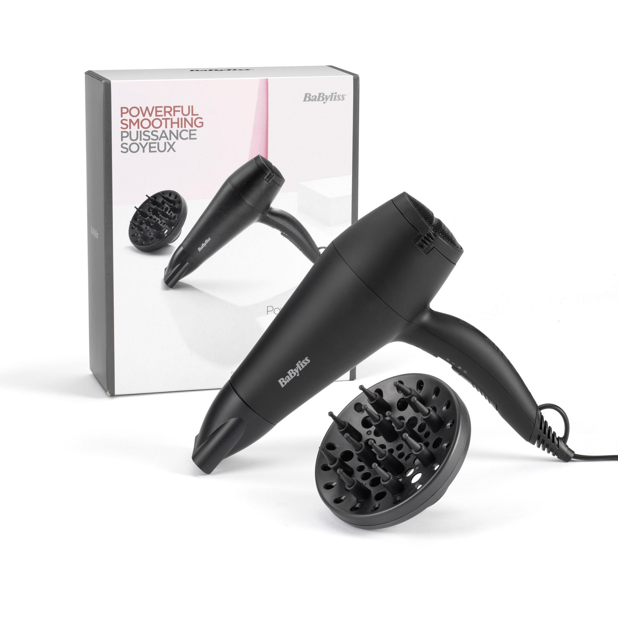 Voir la diapositive 3 : BABYLISS Sèche cheveux D215DE - Noir