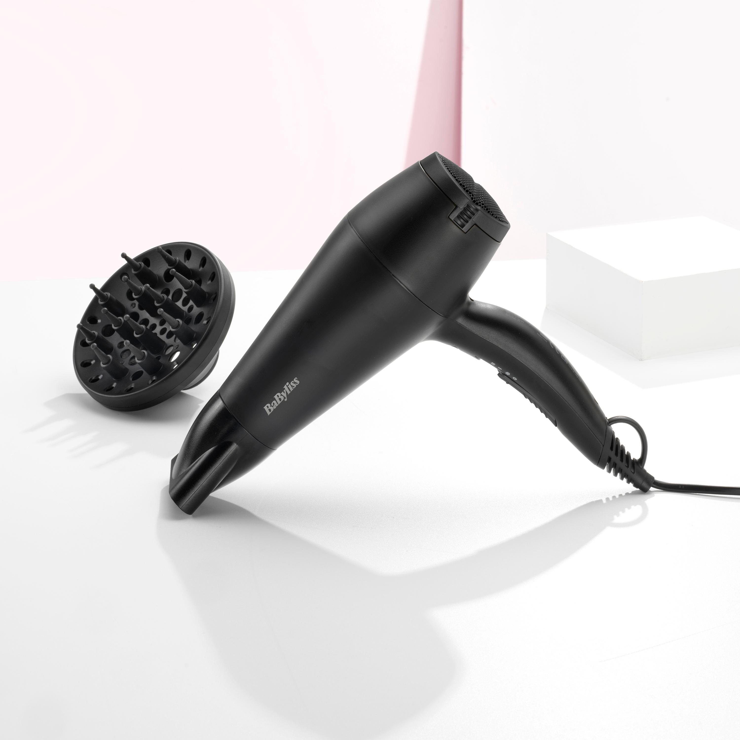 Voir la diapositive 7 : BABYLISS Sèche cheveux D215DE - Noir