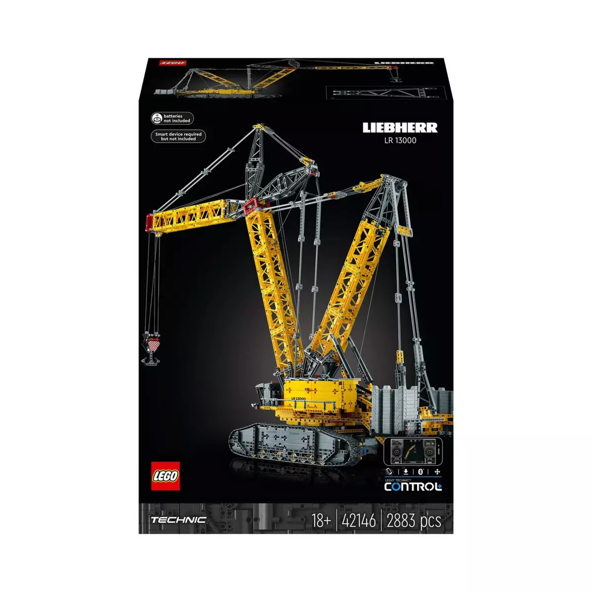 LEGO LEGO Technic 42146 La Grue sur Chenilles Liebherr LR 13000, Maquette  Engin de Chantier Télécommandé, pour Adultes pas cher 