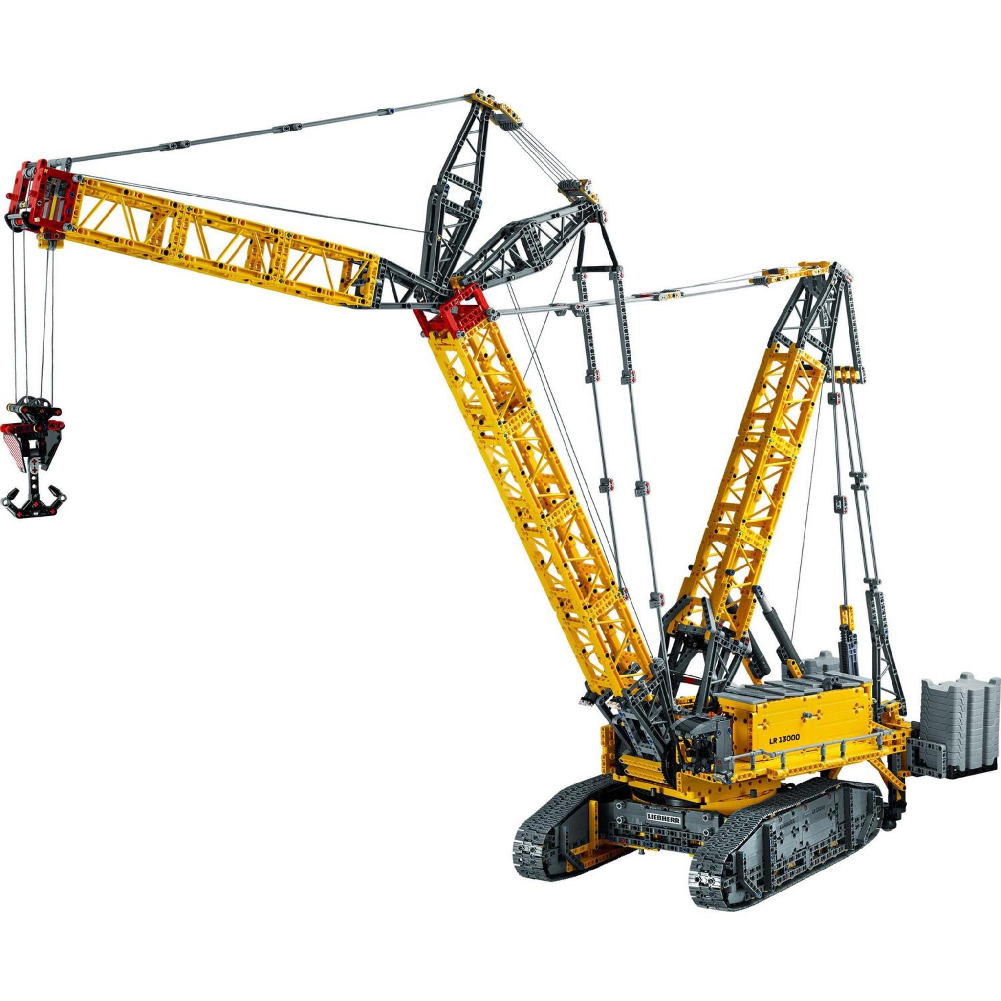 Voir la diapositive 8 : LEGO Technic 42146 La Grue sur Chenilles Liebherr LR 13000, Maquette Engin de Chantier Télécommandé, pour Adultes
