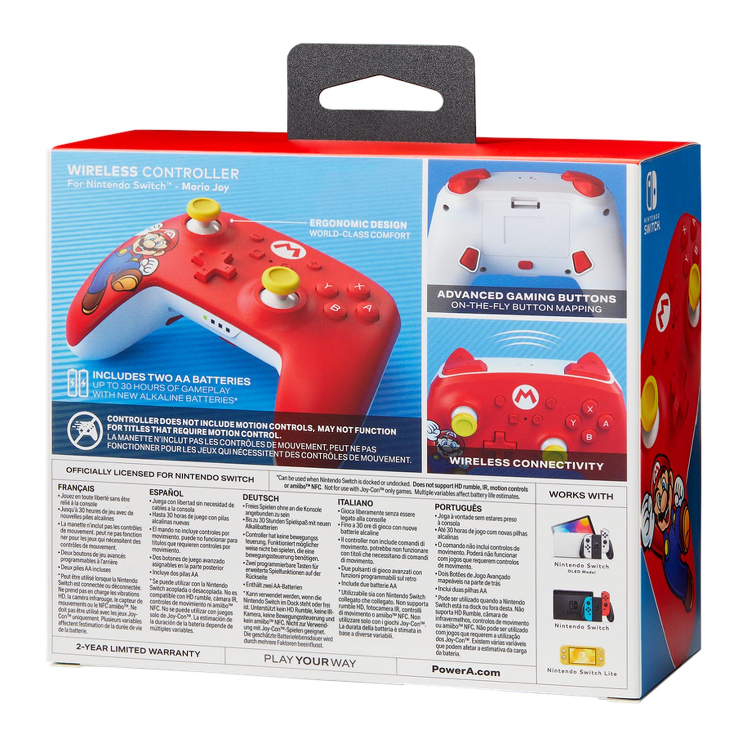 Voir la diapositive 3 : Manette Sans Fil Mario Joy Nintendo Switch