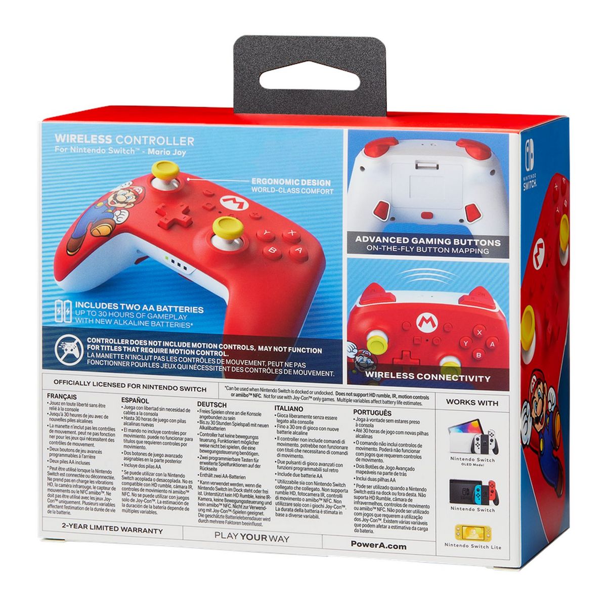 Manette Sans Fil Mario Joy Nintendo Switch