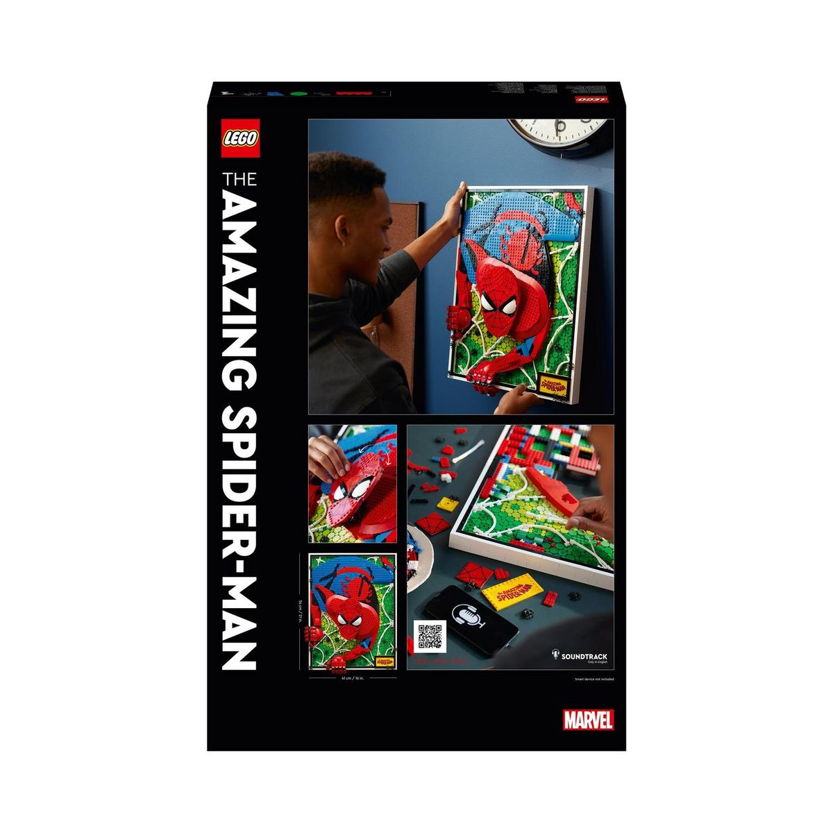 LEGO LEGO ART 31209 The Amazing Spider-Man, Set Art Mural 3D, Poster BD pour Adolescents et Adultes