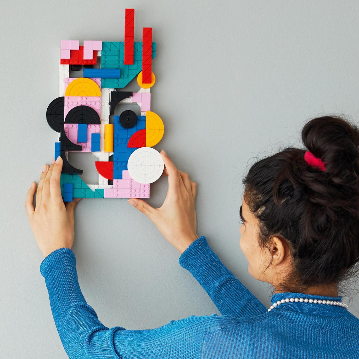 Voir la diapositive 3 : LEGO LEGO ART 31210 Art Moderne, Créer une Toile Murale Abstraite Colorée, Activité Manuelle pour Adultes