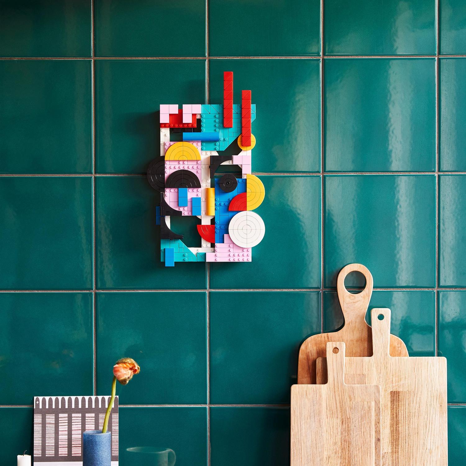 Voir la diapositive 5 : LEGO LEGO ART 31210 Art Moderne, Créer une Toile Murale Abstraite Colorée, Activité Manuelle pour Adultes