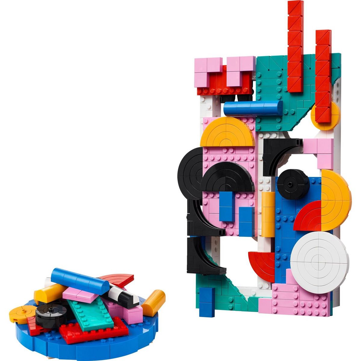 LEGO LEGO ART 31210 Art Moderne, Créer une Toile Murale Abstraite Colorée, Activité Manuelle pour Adultes