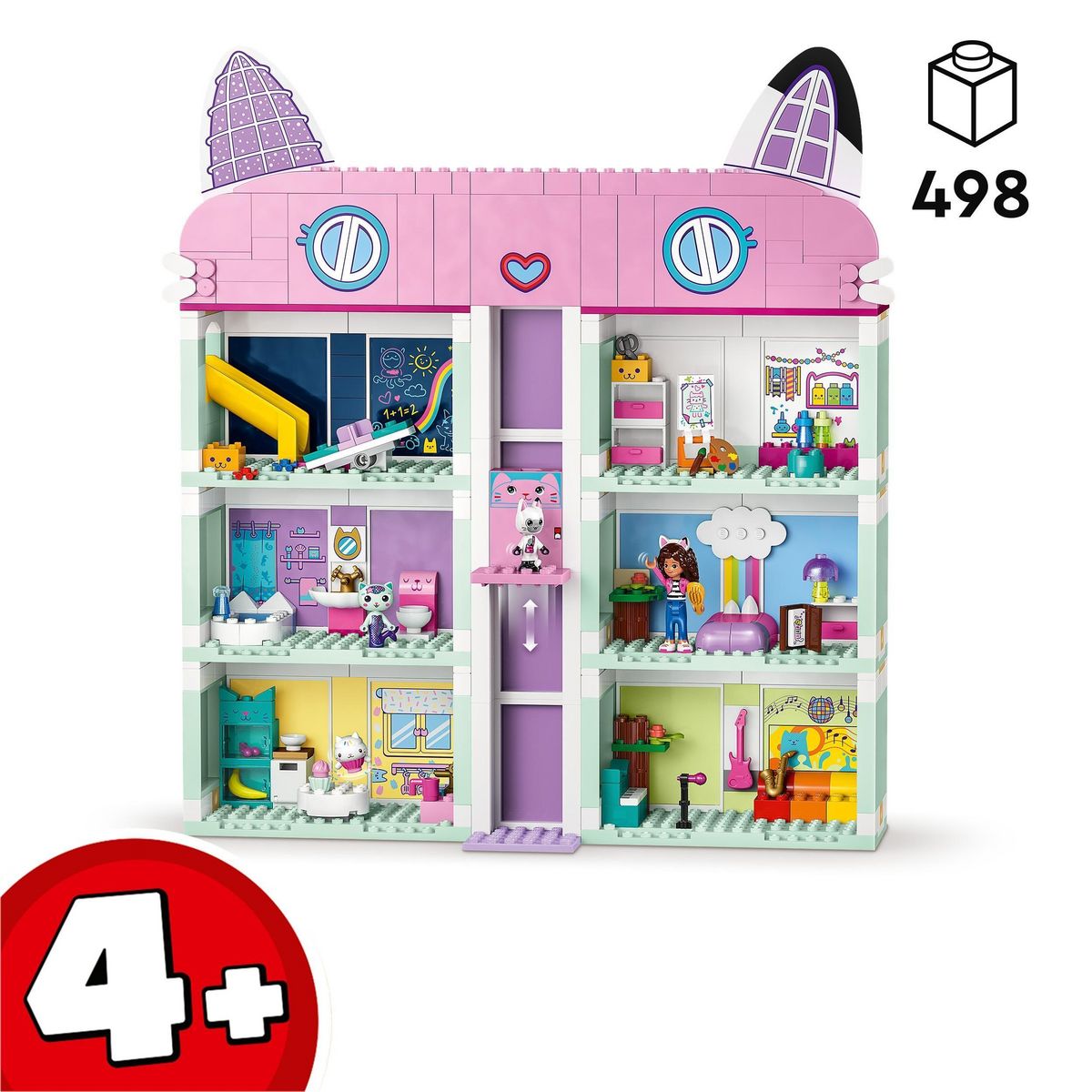 LEGO Gabby's DollHouse 10788  - La Maison Magique de Gabby, Jouet de Maison de Poupées avec Figurines