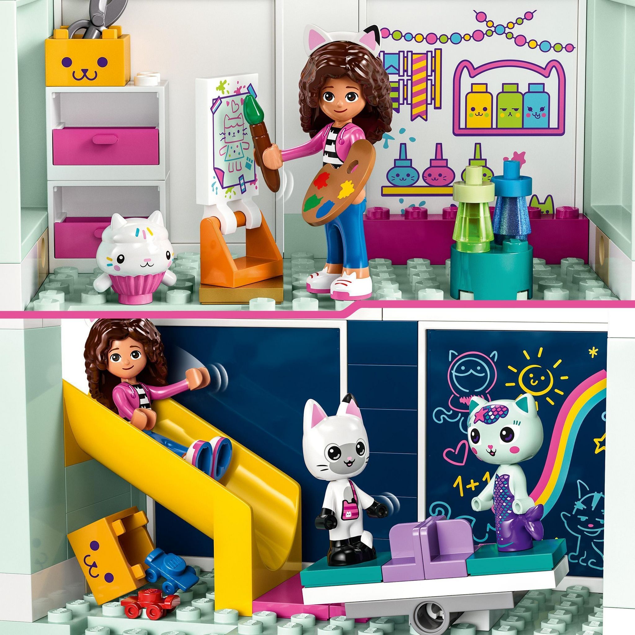 Voir la diapositive 4 : LEGO Gabby's DollHouse 10788  - La Maison Magique de Gabby, Jouet de Maison de Poupées avec Figurines