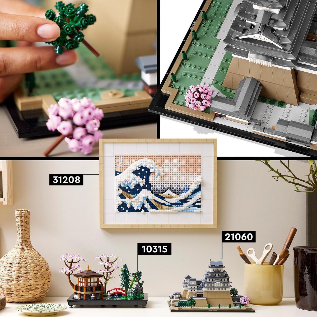 LEGO LEGO Architecture 21060 Le Château d'Himeji, Kit de Construction de Maquettes pour Adultes Fans de la Culture Japonaise
