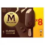 MAGNUM Bâtonnet glacé vanille chocolat au lait 8 pièces 632g