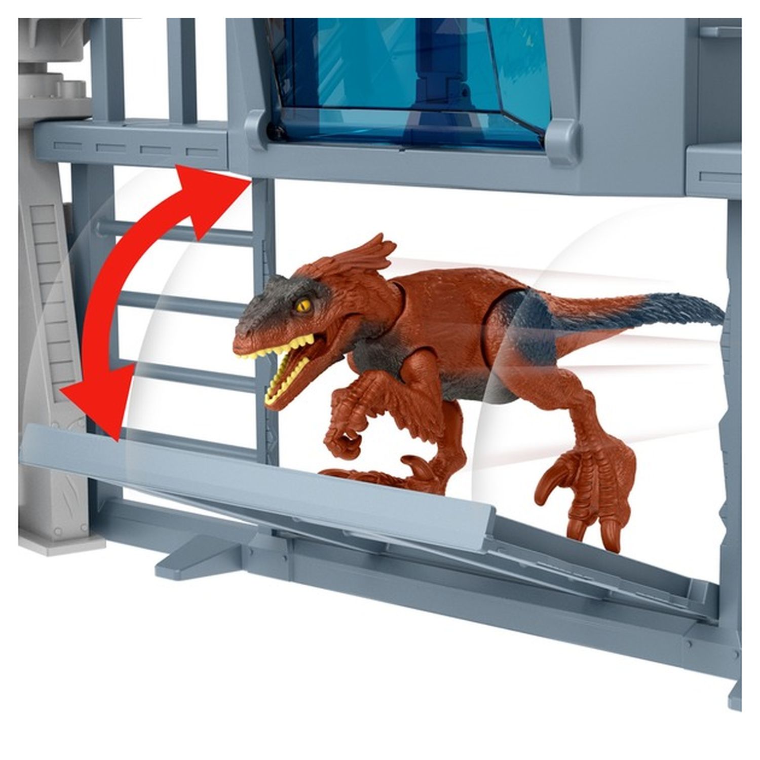 Voir la diapositive 3 : MATTEL Coffret Choas à l'avant - Jurassic World