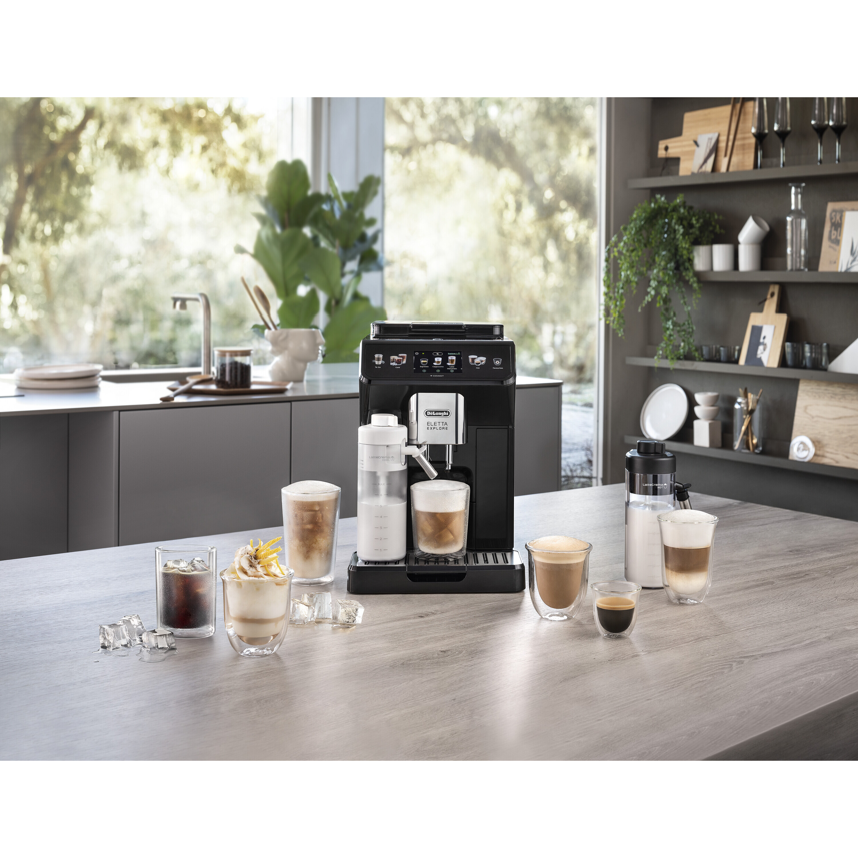 Voir la diapositive 3 : DELONGHI Expresso avec broyeur à grains ECAM450.65.G - Noir