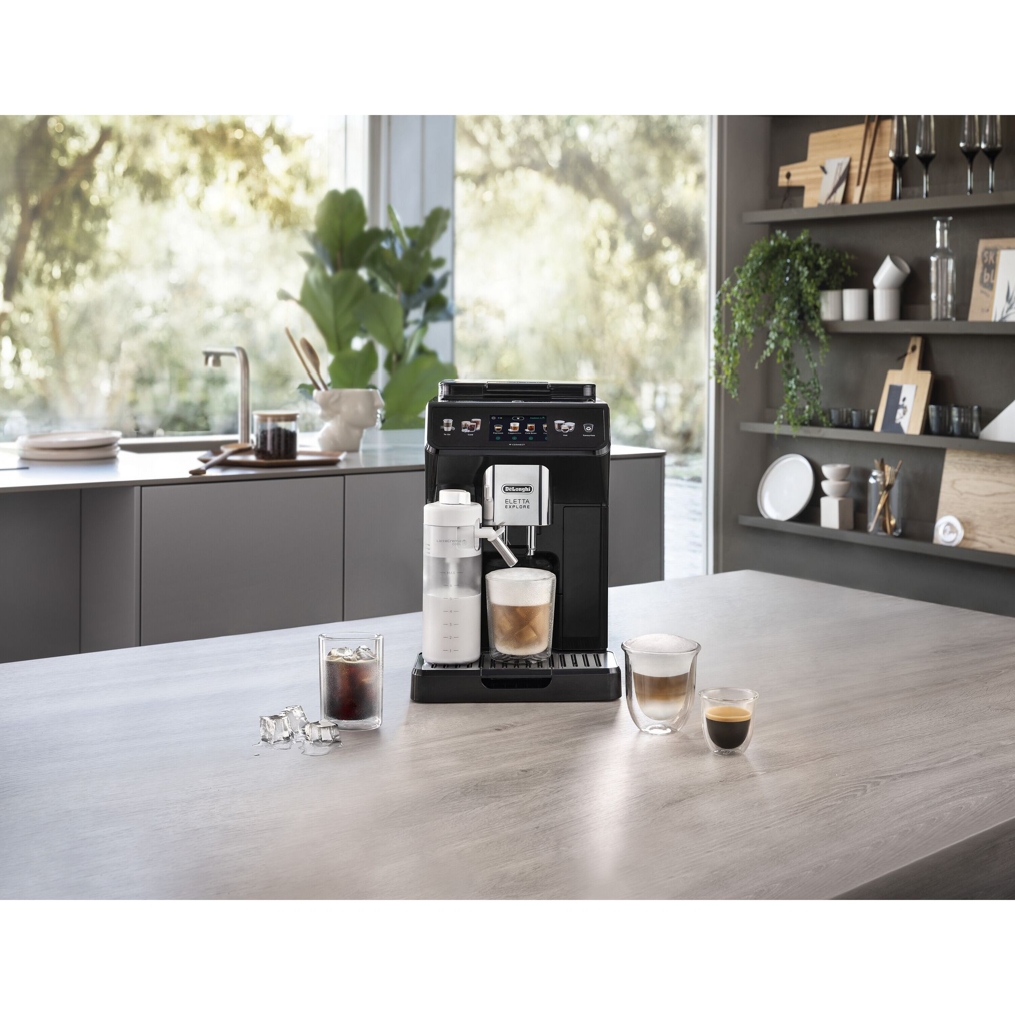 Voir la diapositive 4 : DELONGHI Expresso avec broyeur à grains ECAM450.65.G - Noir