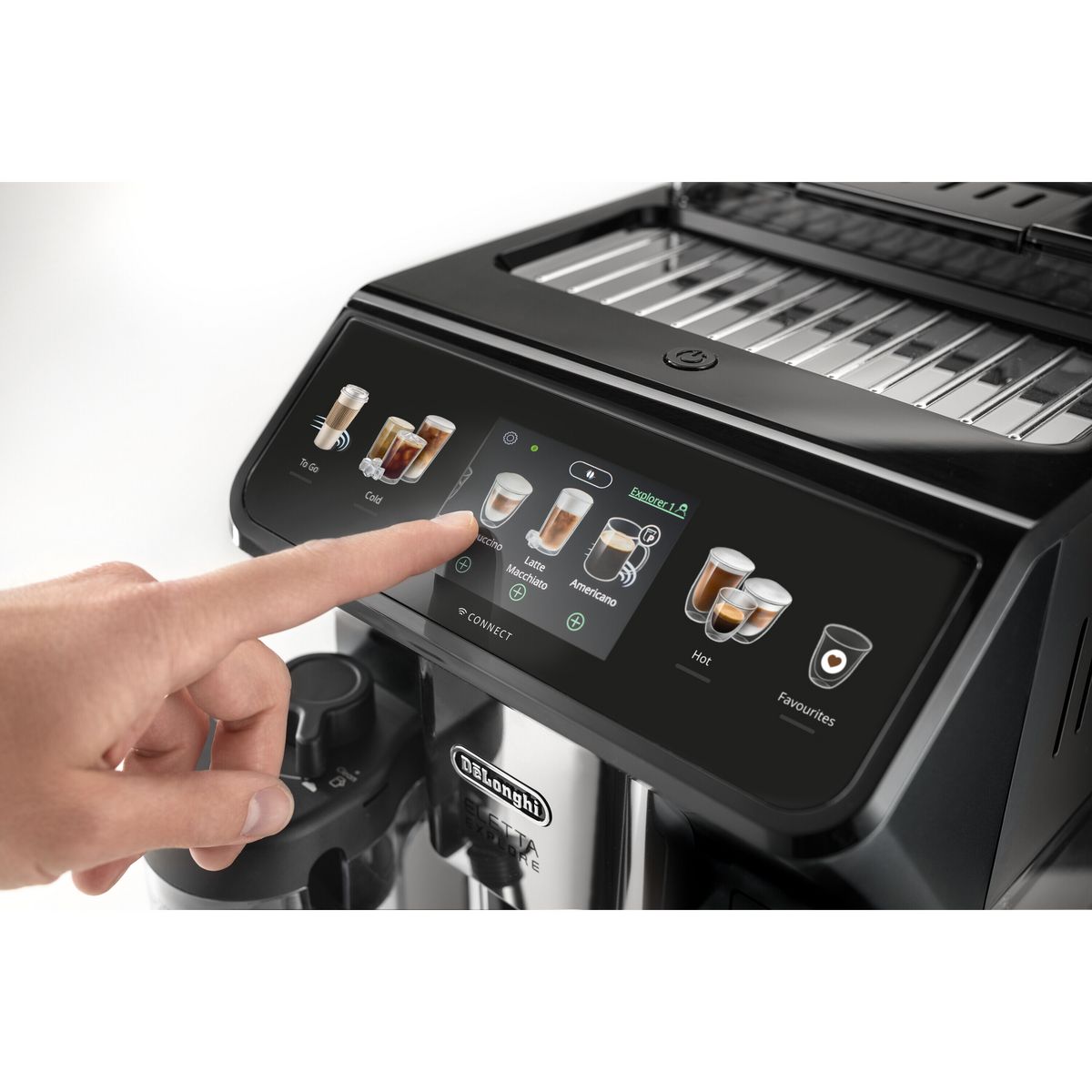 DELONGHI Expresso avec broyeur à grains ECAM450.65.G - Noir
