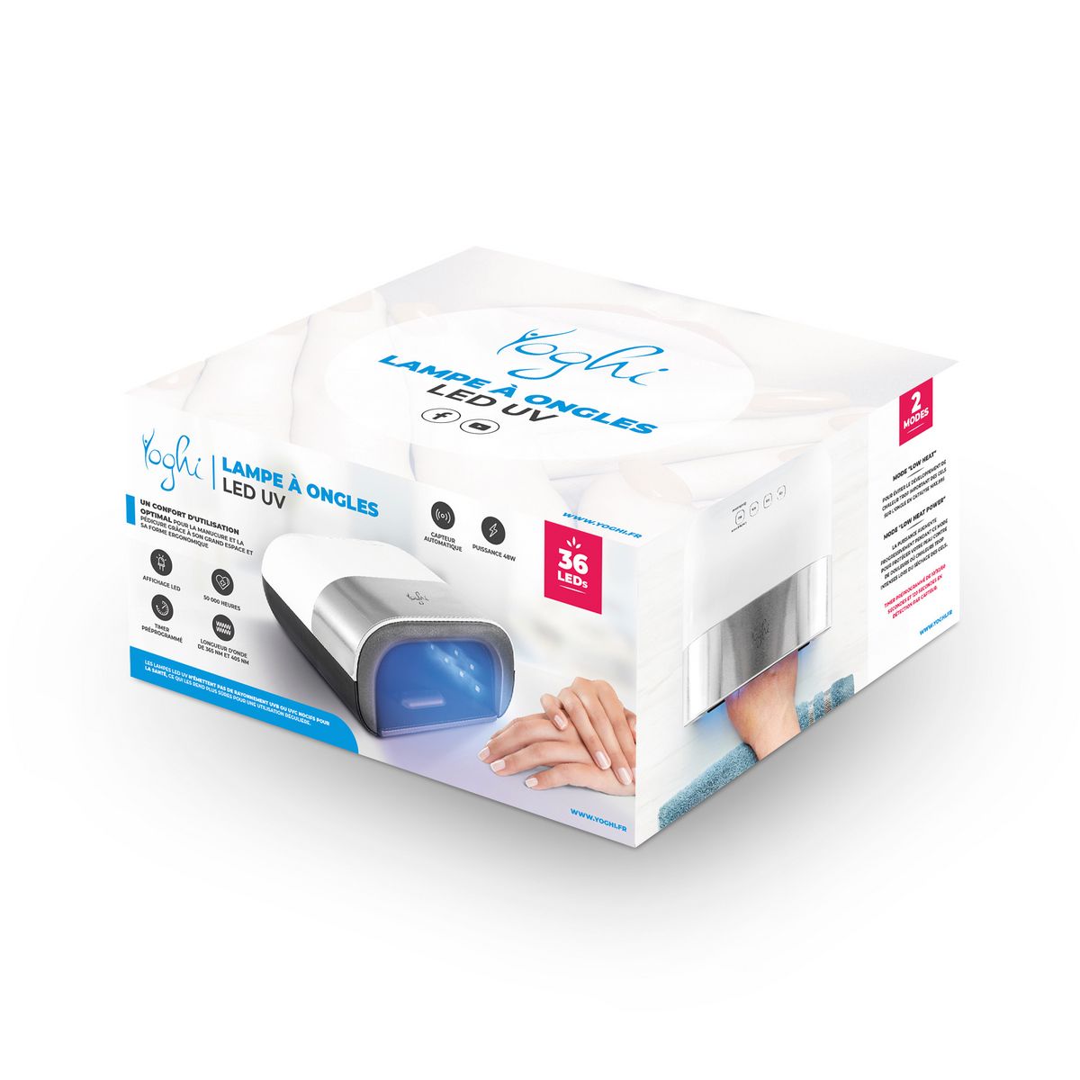 YOGHI Lampe à ongles LIKE+V2 - Blanc