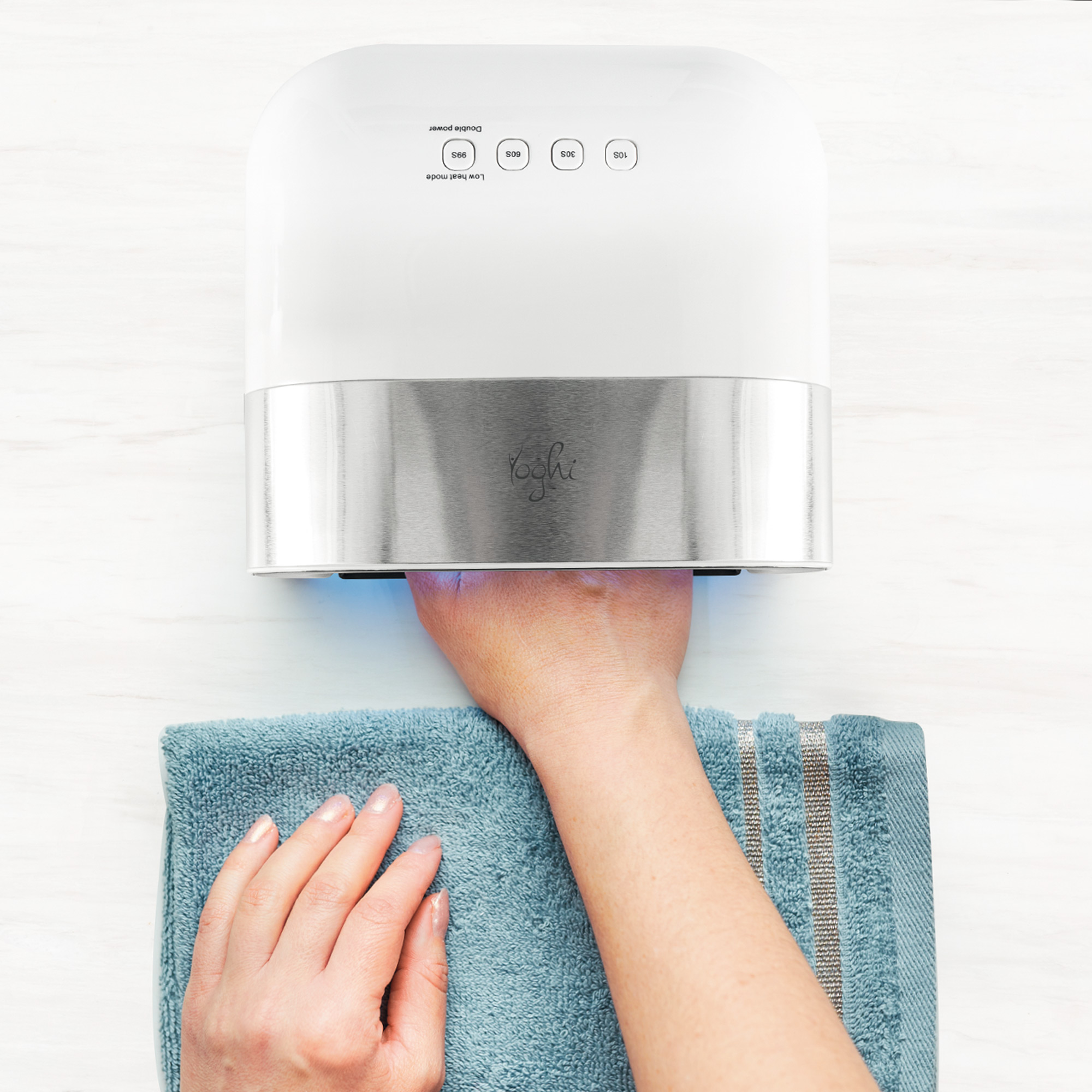 Voir la diapositive 3 : YOGHI Lampe à ongles LIKE+V2 - Blanc
