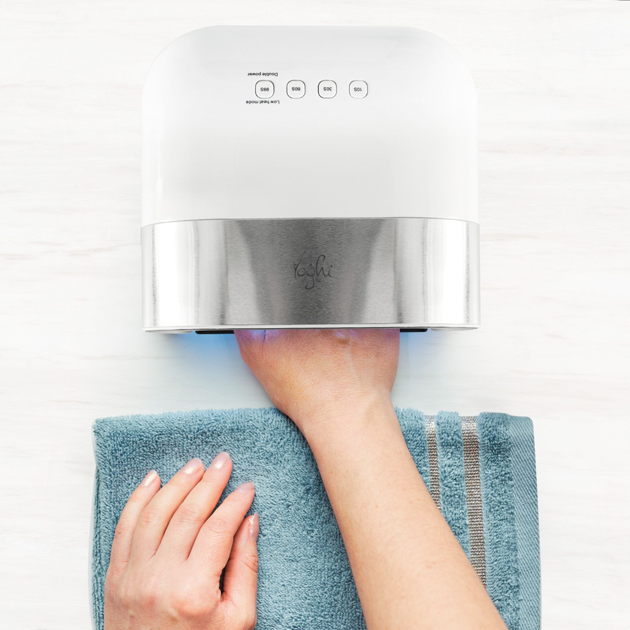 Voir la diapositive 3 : YOGHI Lampe à ongles LIKE+V2 - Blanc