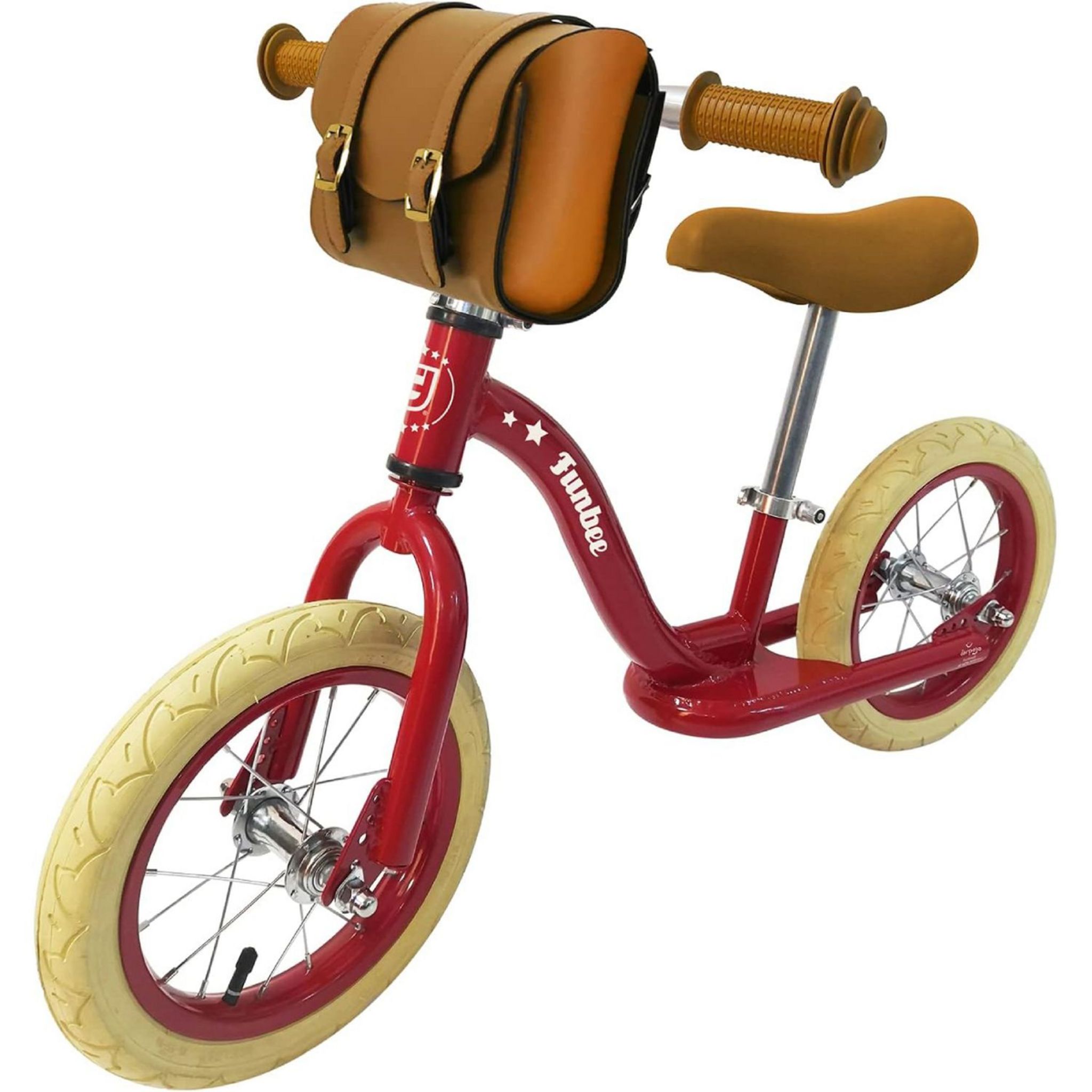 Voir la diapositive 1 : Funbee - Draisienne enfant rétro avec sacoche