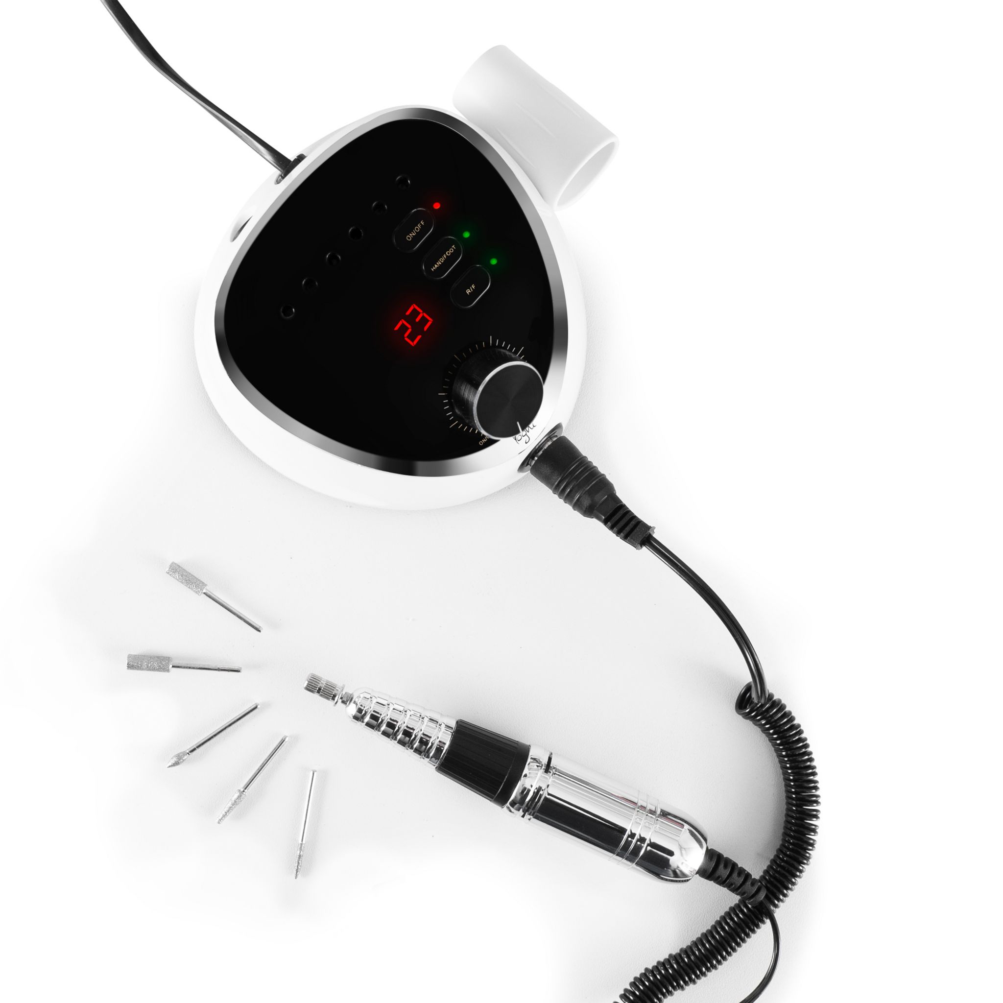 Voir la diapositive 15 : YOGHI Ponceuse pour ongles électrique NAIL HUB PRO - Blanc