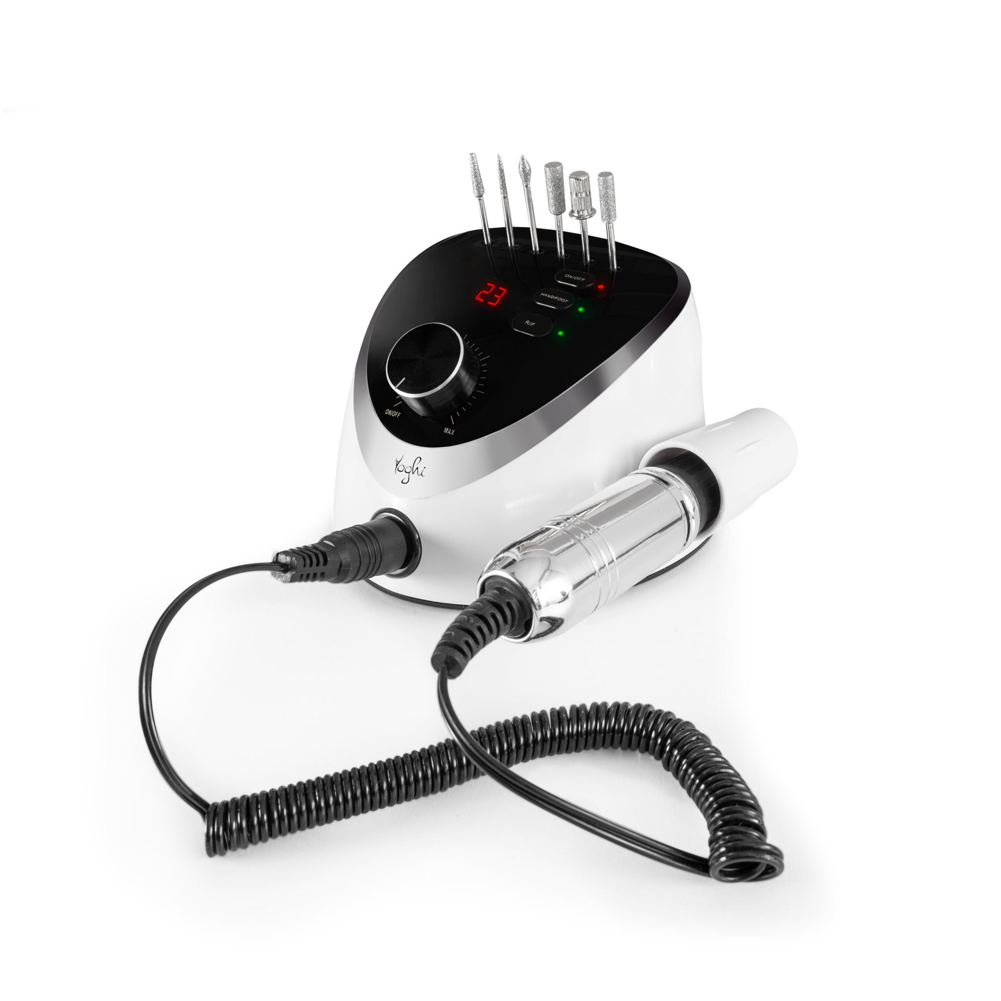 Voir la diapositive 5 : YOGHI Ponceuse pour ongles électrique NAIL HUB PRO - Blanc