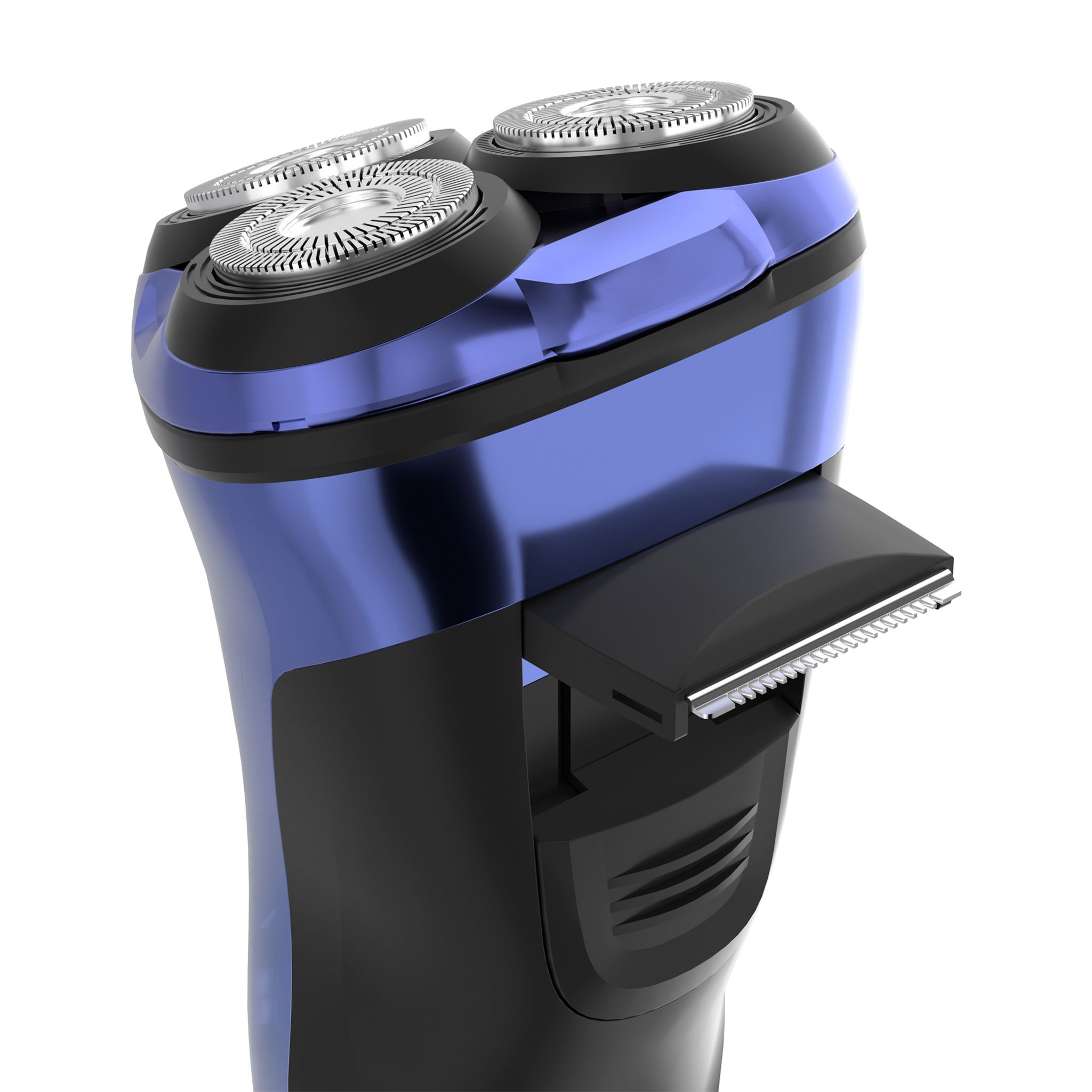 Voir la diapositive 7 : BECKER SHAVES & TRIMS Rasoir électrique SHAVEY - Bleu