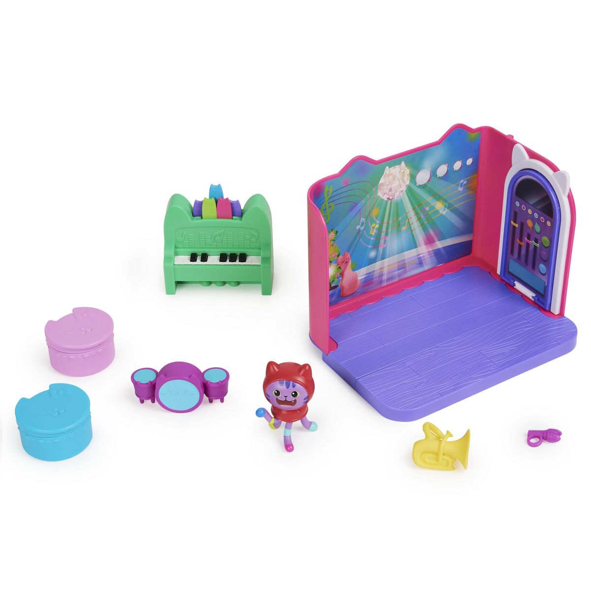 SPIN MASTER Coffert Deluxe de la salle de musique de DJ Miaou Gabby's Dollhouse