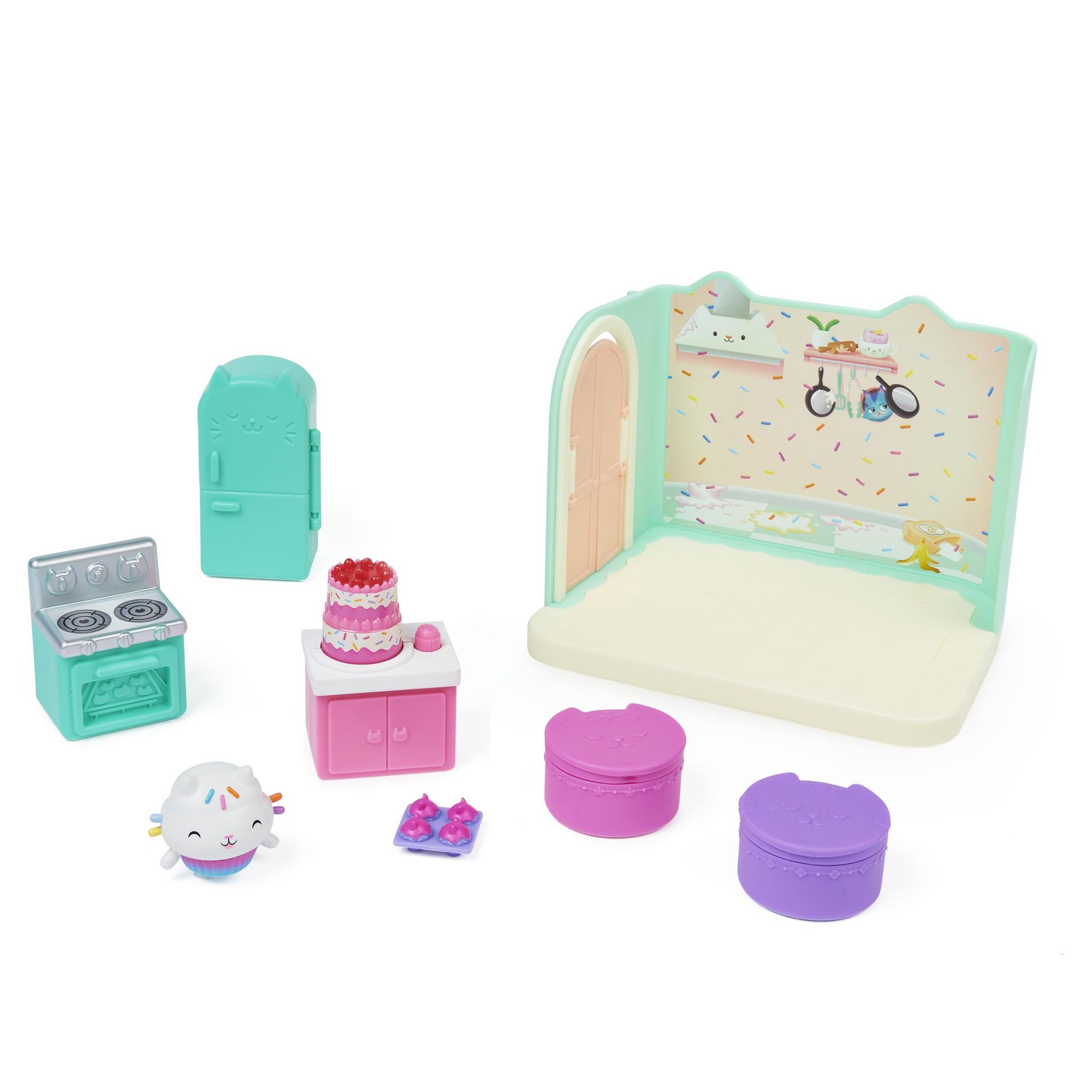 Voir la diapositive 3 : SPIN MASTER Coffret Deluxe la cuisine de petit Chou Gabby's Dollhouse