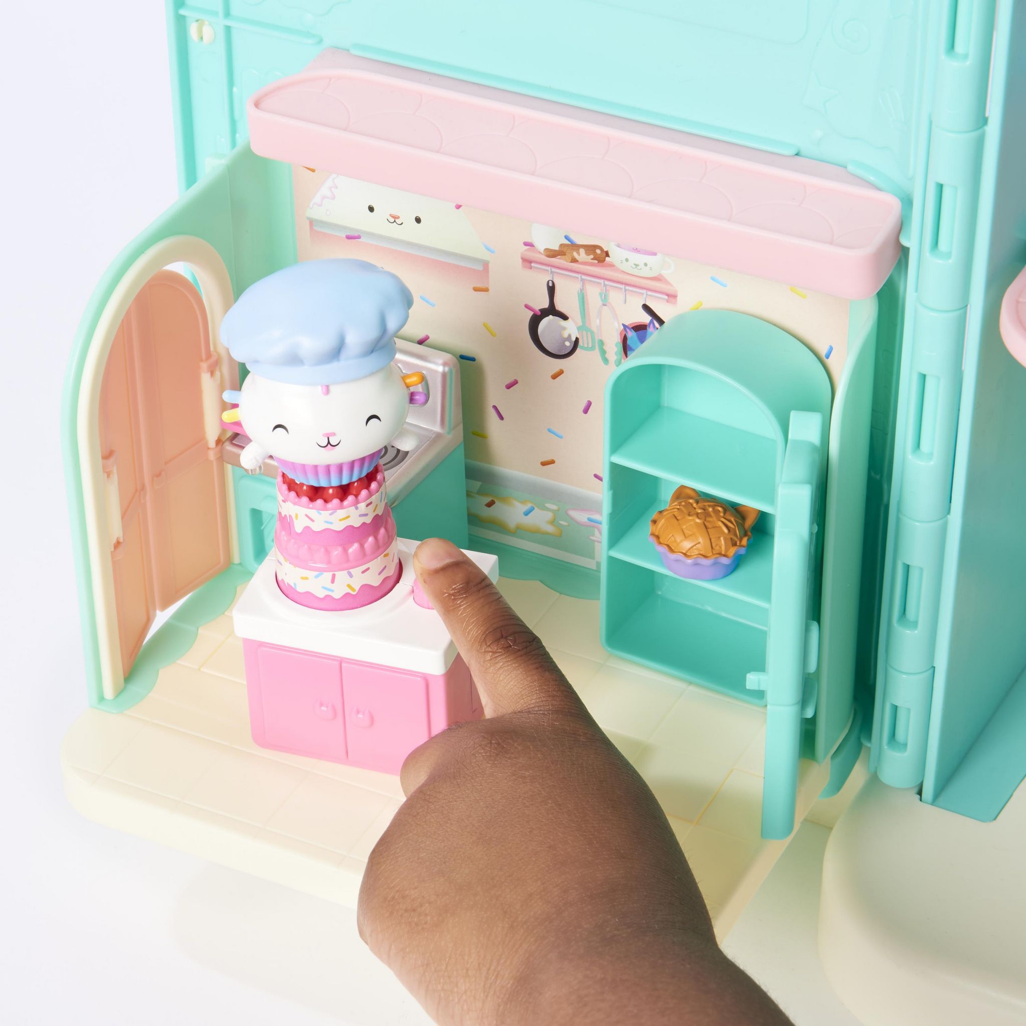 Voir la diapositive 6 : SPIN MASTER Coffret Deluxe la cuisine de petit Chou Gabby's Dollhouse