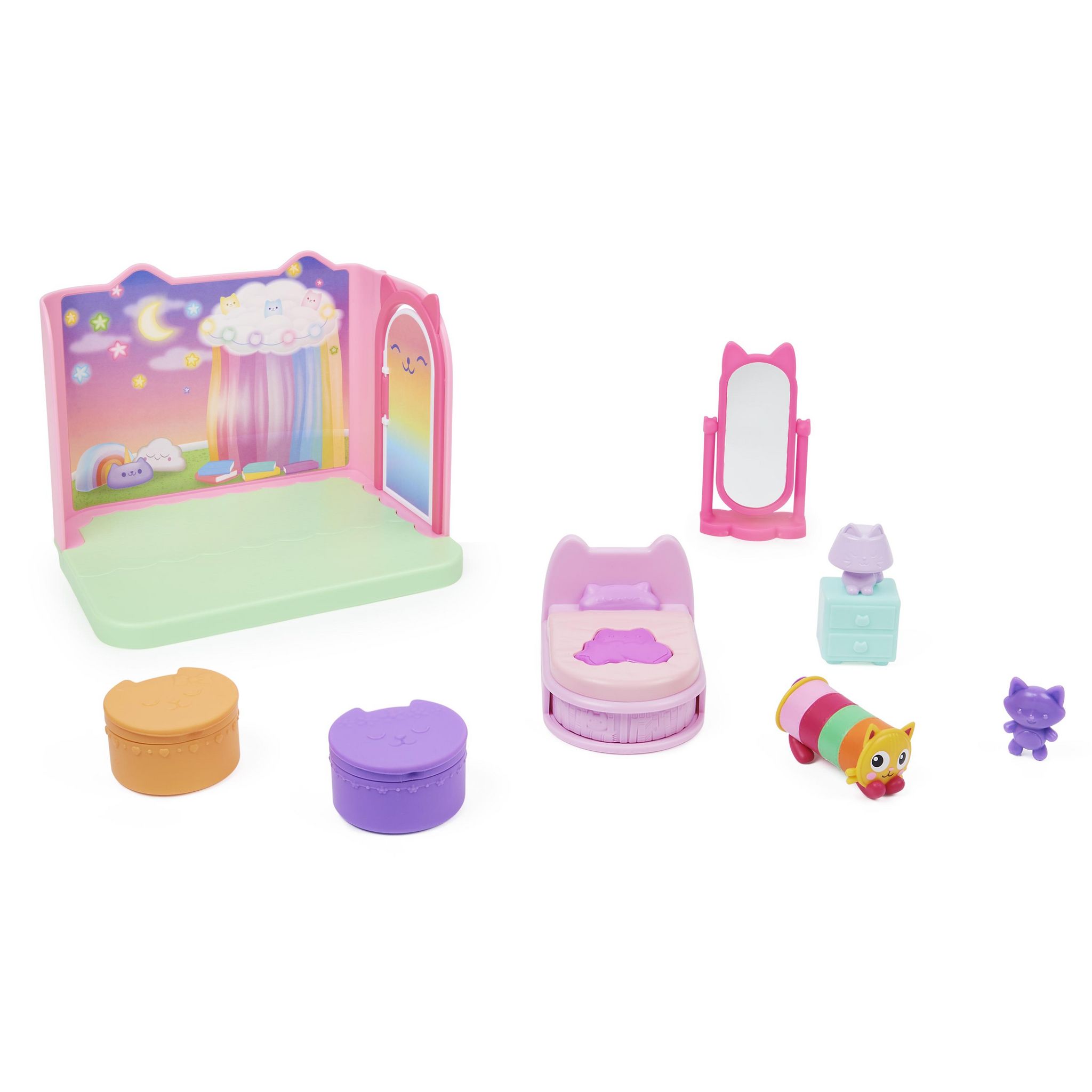 Voir la diapositive 3 : SPIN MASTER Coffret Deluxe de la chambre de Polochat Gabby's Dollhouse