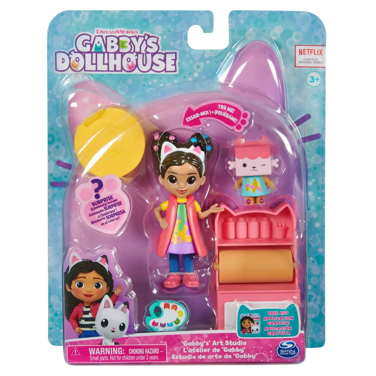 SPIN MASTER Pack de 2 figurines et accessoires Studio art Gabby's Dollhouse
