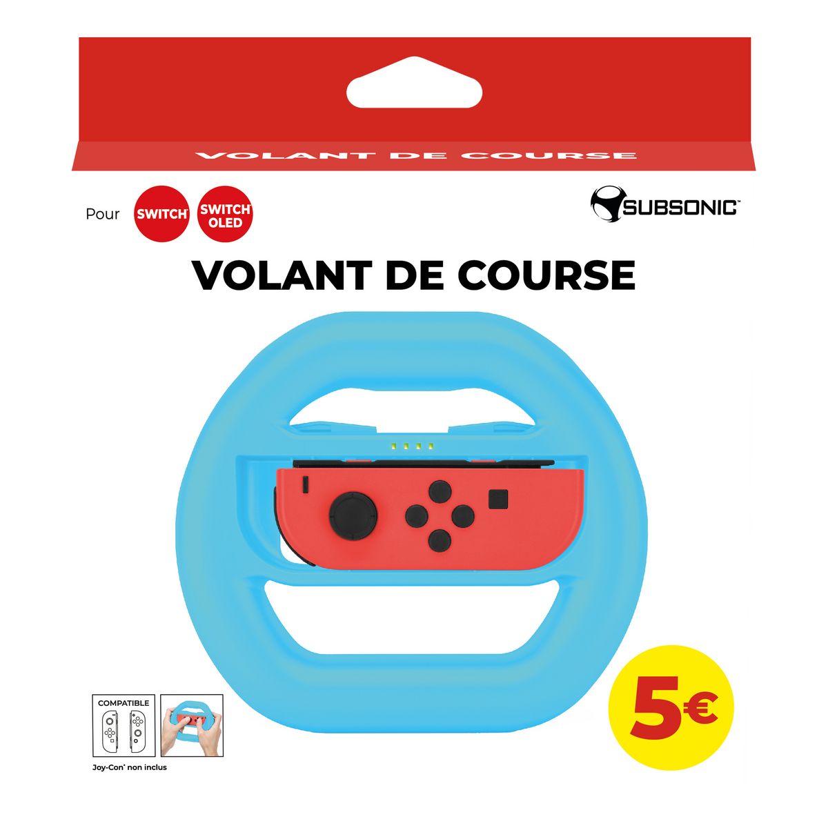 Volant de Course Bleu Nintendo Switch