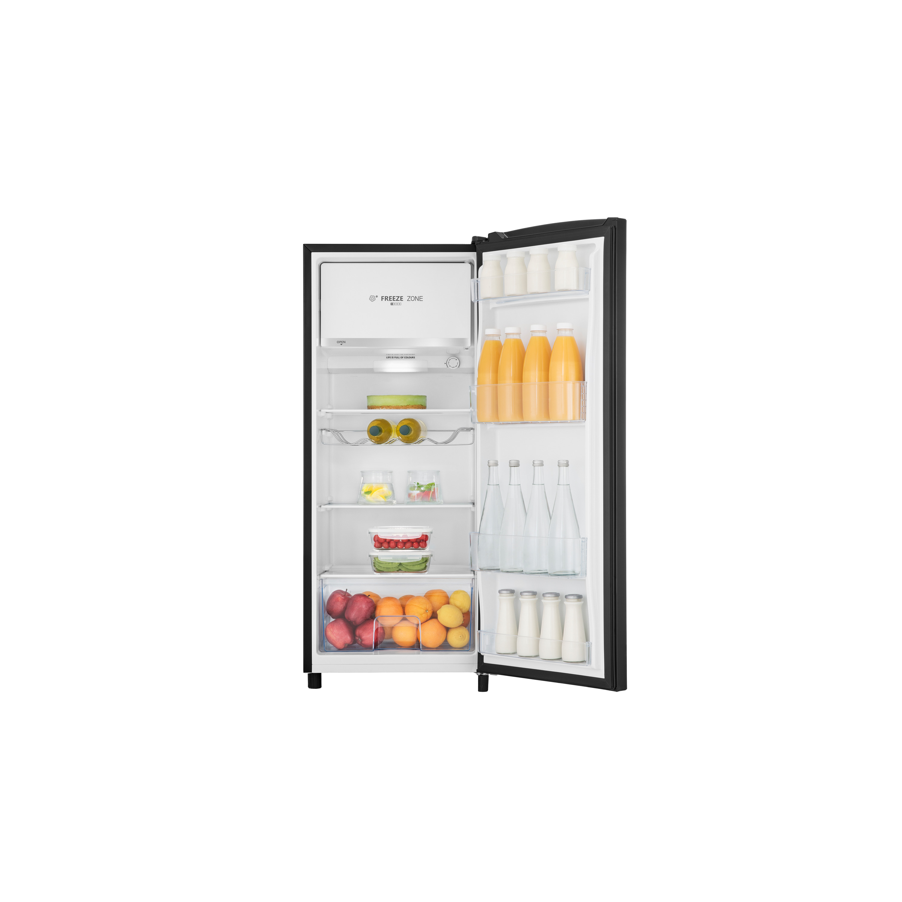 Voir la diapositive 2 : HISENSE Réfrigérateur 1 porte  RR220D4ABF, 165 L, Froid statique, F