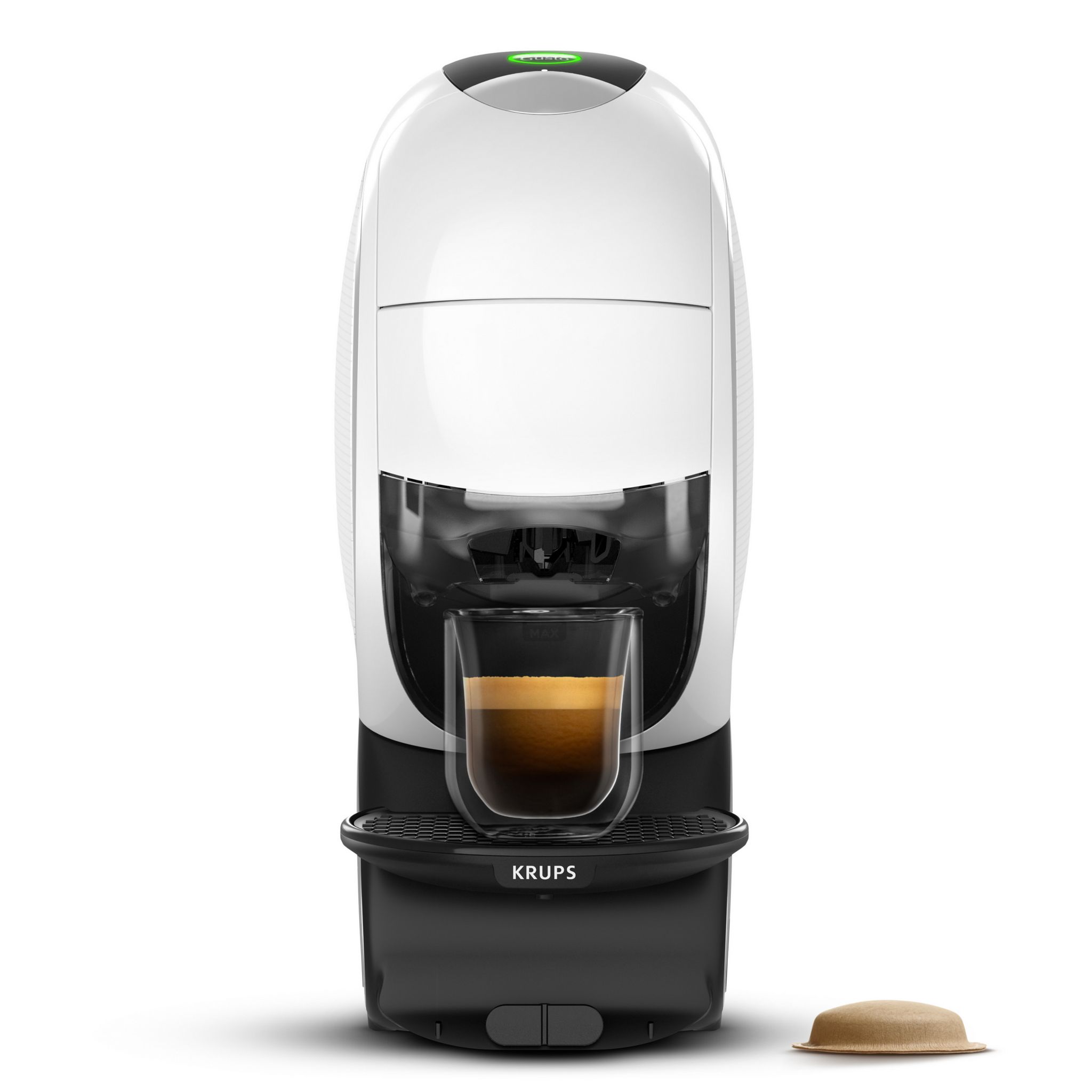 Voir la diapositive 2 : KRUPS Cafetière à dosettes Dolce Gusto multiboisson NEO KP850110 - Blanc