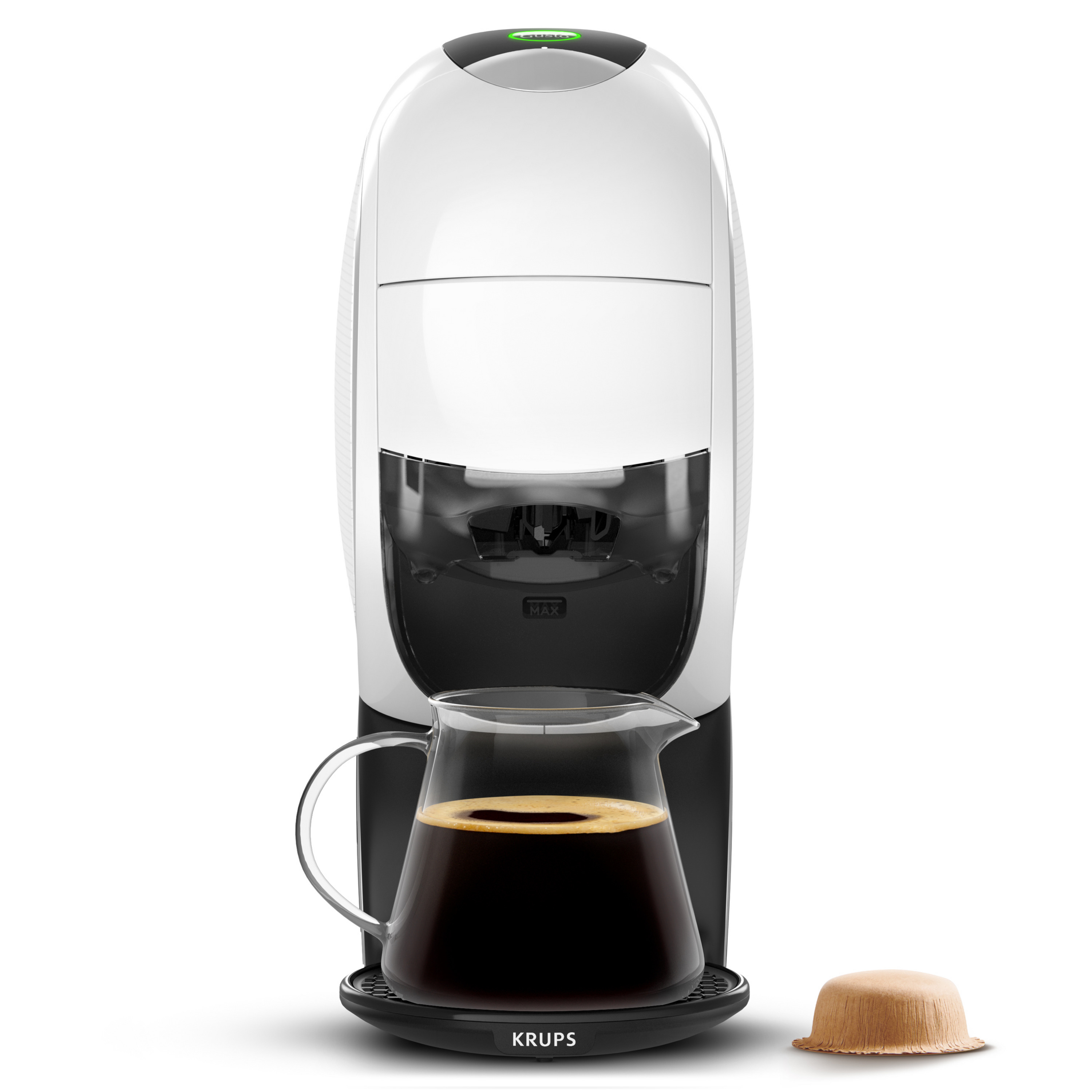 Voir la diapositive 4 : KRUPS Cafetière à dosettes Dolce Gusto multiboisson NEO KP850110 - Blanc