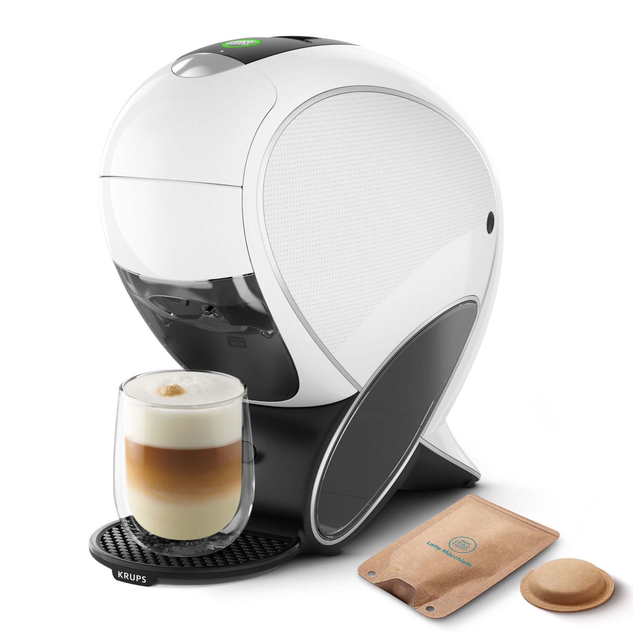 Voir la diapositive 8 : KRUPS Cafetière à dosettes Dolce Gusto multiboisson NEO KP850110 - Blanc