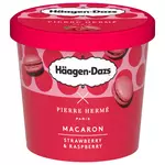 HAAGEN DAZS Pot de crème glacée macaron fraise et framboise 83g