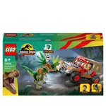 LEGO LEGO Jurassic Park 76958 L'Embuscade du Dilophosaure, Jouet de Dinosaure avec Voiture Jeep