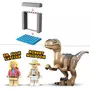 LEGO LEGO Jurassic Park 76957 L'Évasion du Vélociraptor, Jouet avec Dinosaure et Voiture