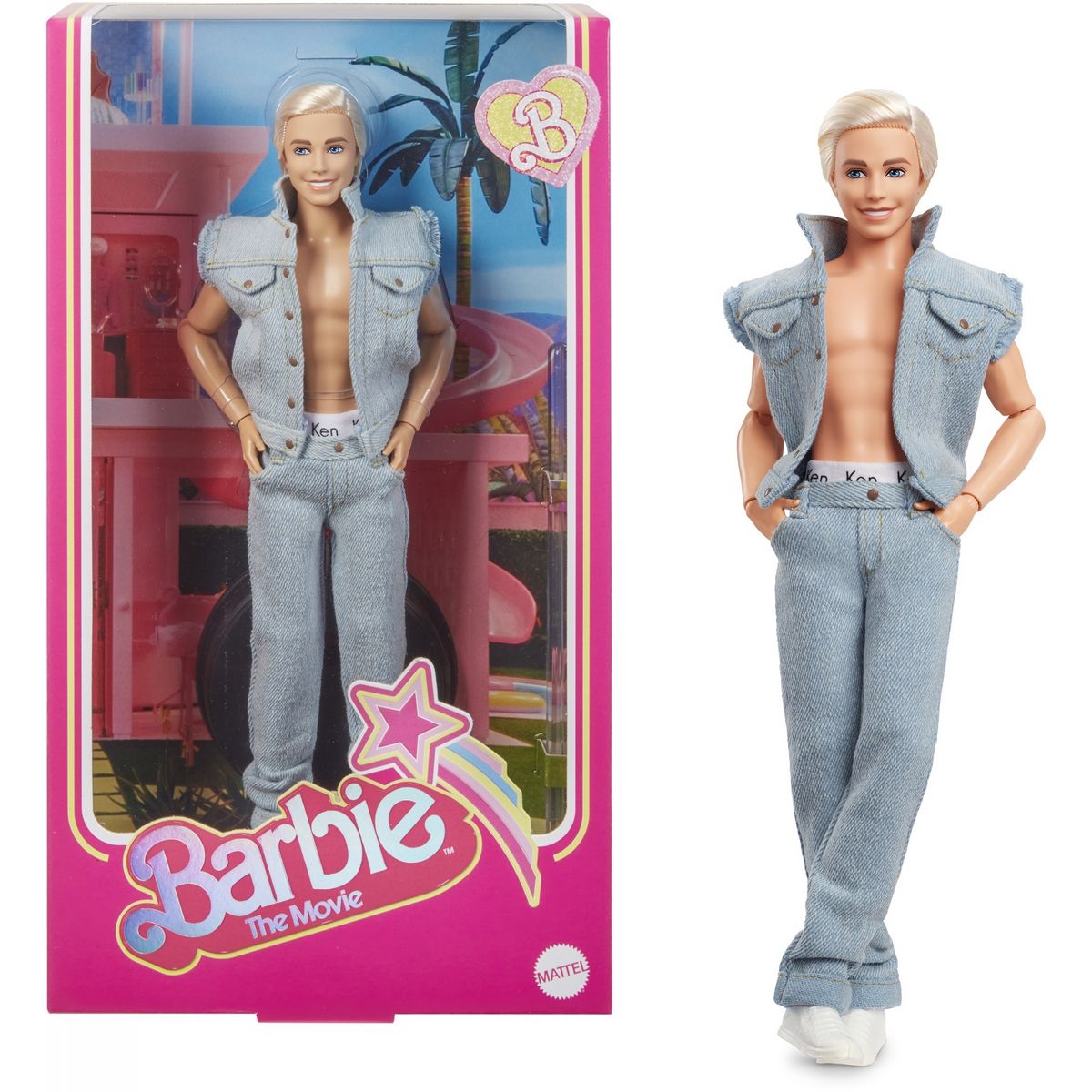 MATTEL Poupée Barbie Le film - Ken tenue en Jean