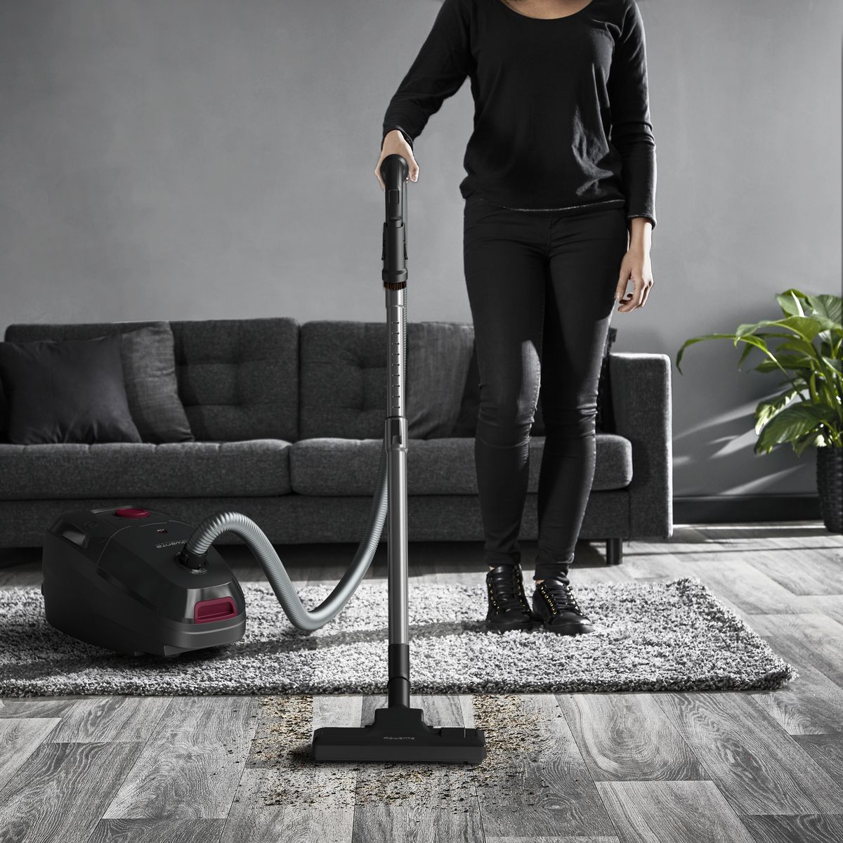 ROWENTA Aspirateur traîneau avec sac YY5243 - Gris