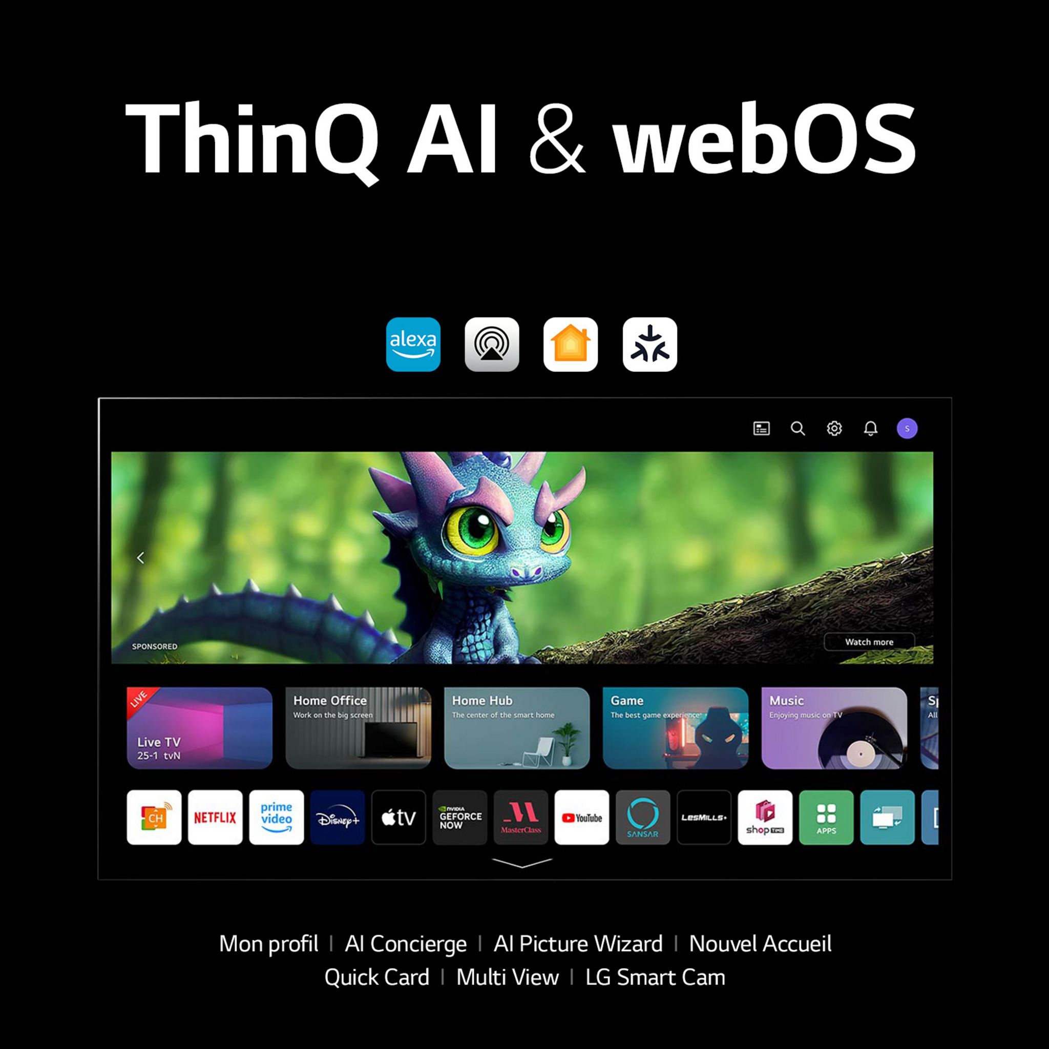 Voir la diapositive 8 : LG OLED65B36LA 2023 TV OLED 4K Ultra HD 164 cm SMART TV