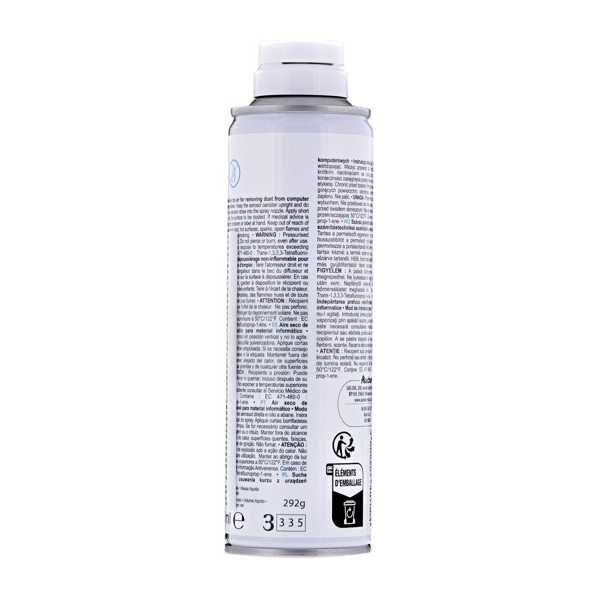 QILIVE Air sec de dépoussiérage non-inflammable pour PC - 250 ML