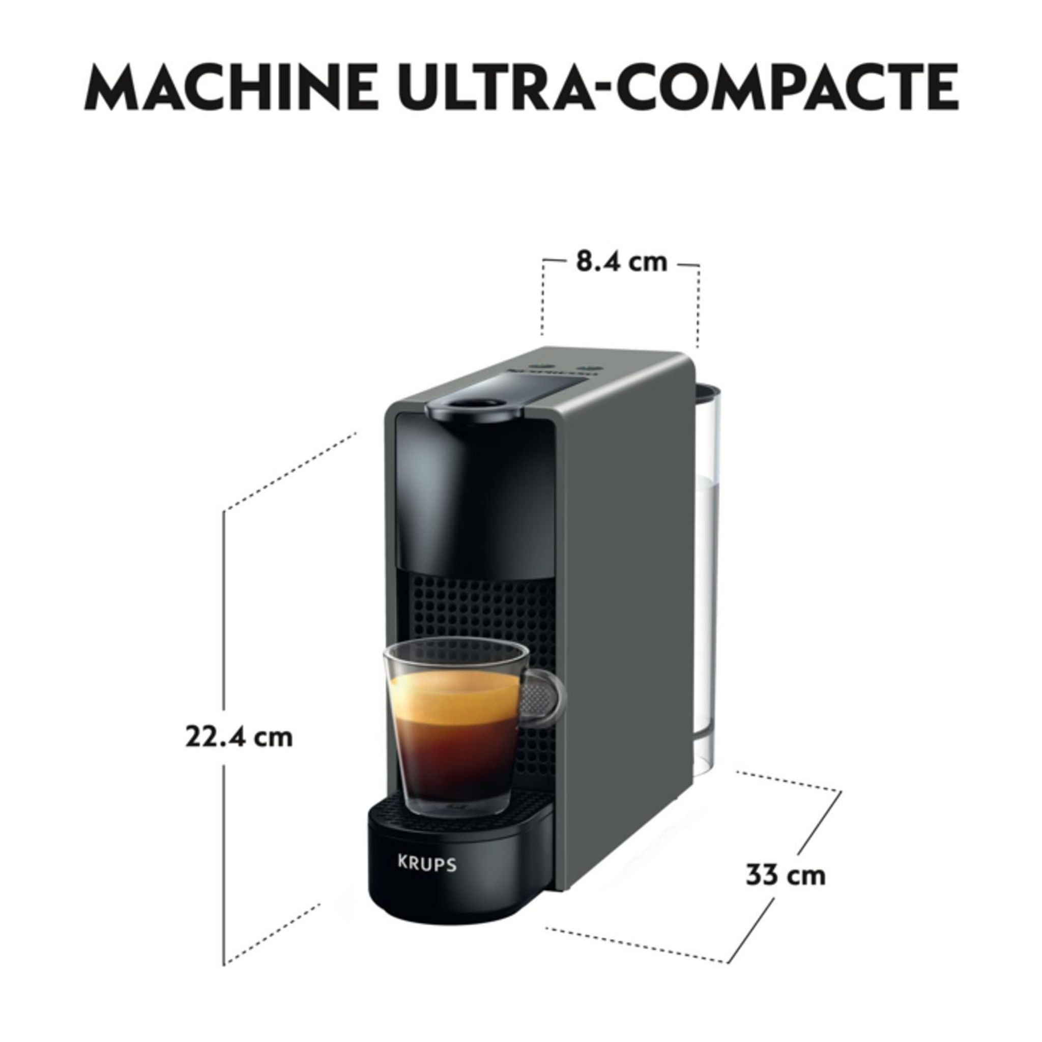 Voir la diapositive 6 : KRUPS Machine à café Nespresso YY2911FD - Gris intense