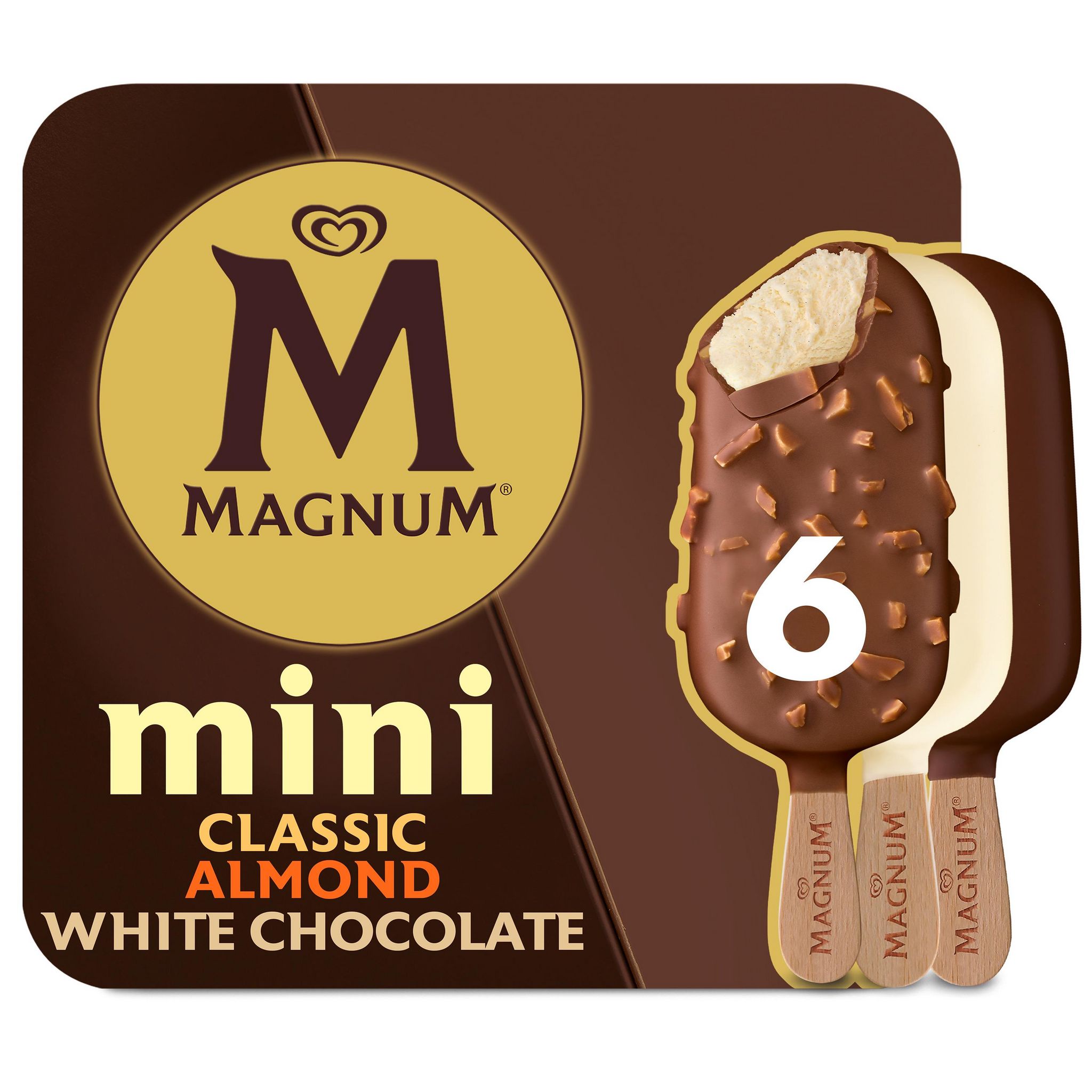 Voir la diapositive 2 : MAGNUM Assortiments de Mini bâtonnets glacés 6 pièces 254g