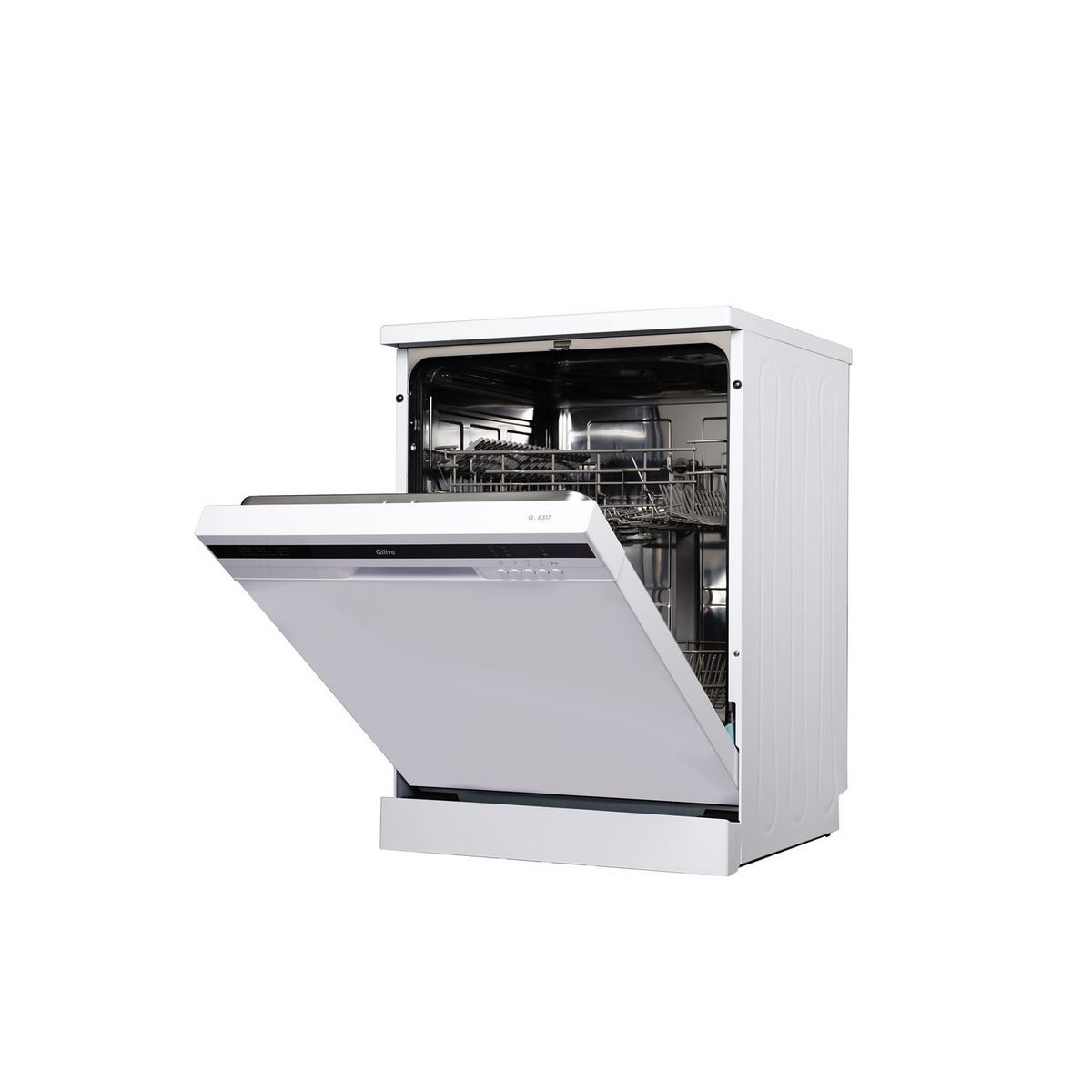 QILIVE Lave vaisselle pose libre Q.6317, 12 couverts, 60 cm,  49 dB, E