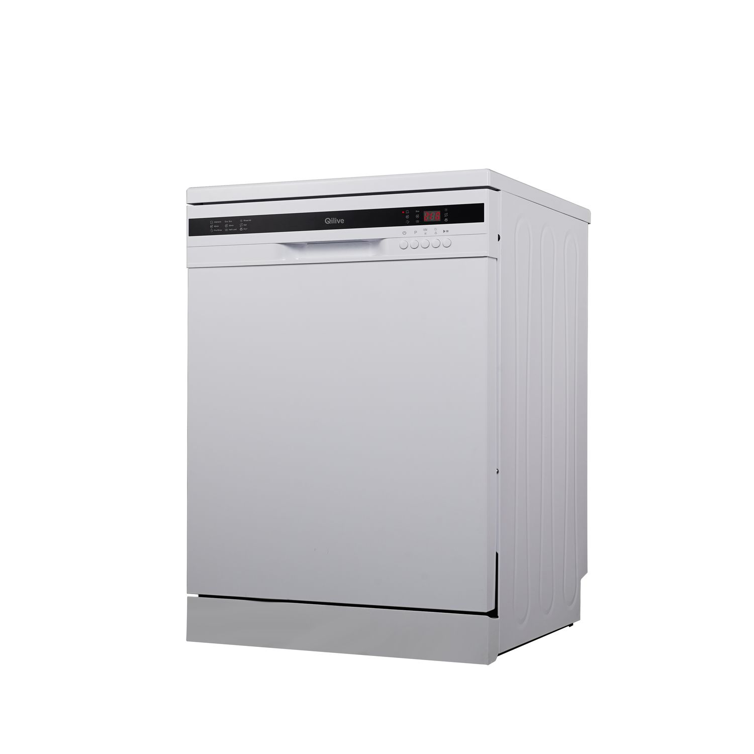 Voir la diapositive 3 : QILIVE Lave vaisselle pose libre Q.6317, 12 couverts, 60 cm,  49 dB, E
