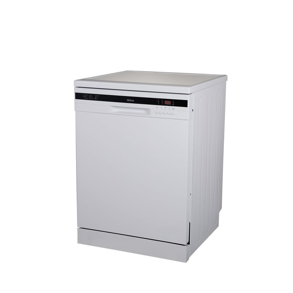 QILIVE Lave vaisselle pose libre Q.6317, 12 couverts, 60 cm,  49 dB, E