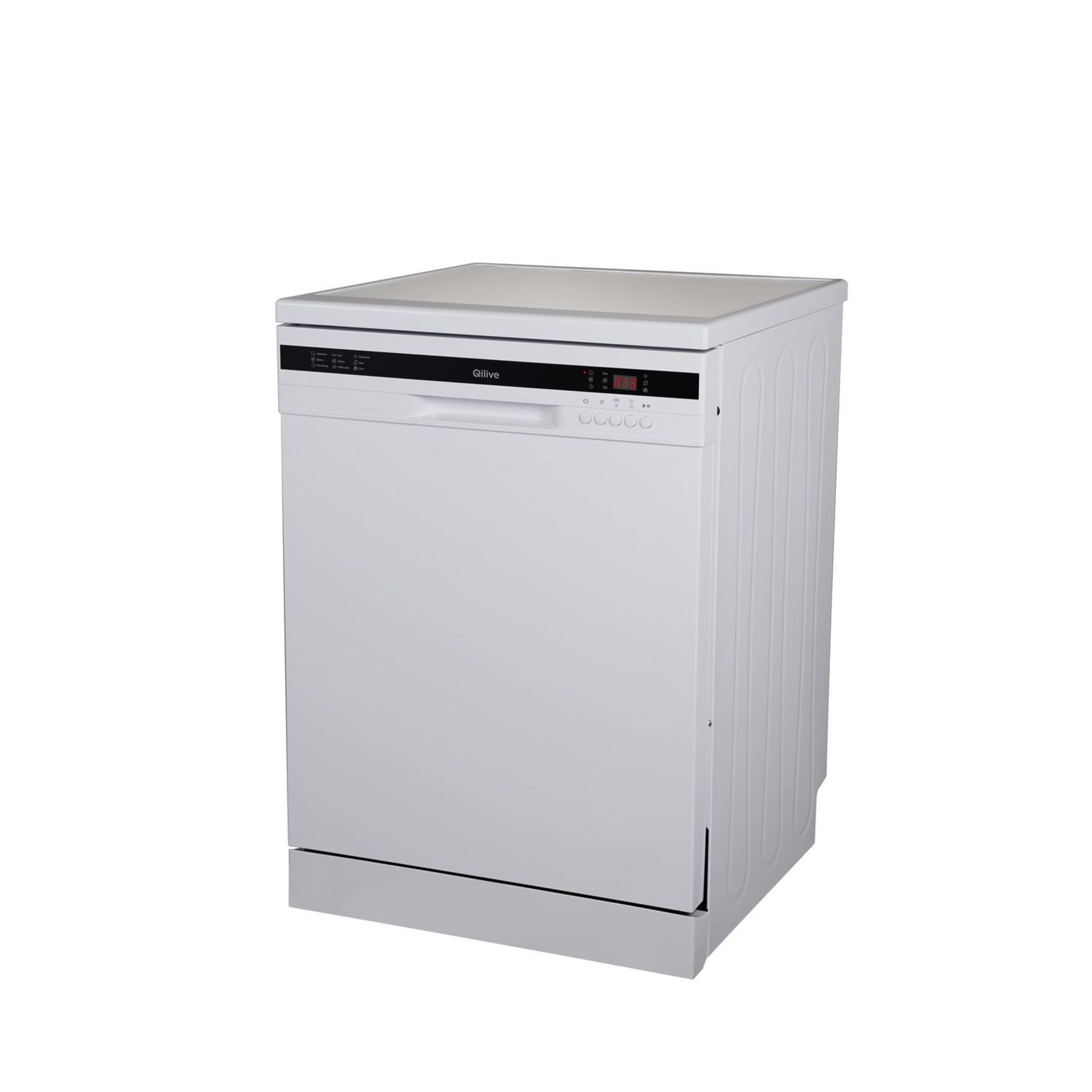 Voir la diapositive 4 : QILIVE Lave vaisselle pose libre Q.6317, 12 couverts, 60 cm,  49 dB, E