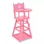 COROLLE Chaise haute rose pour poupée
