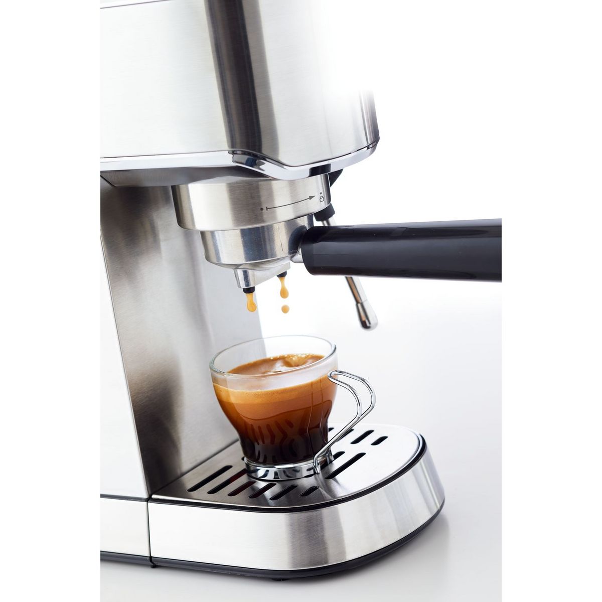 QILIVE Machine à café espresso manuelle compacte Q.5164 - Gris